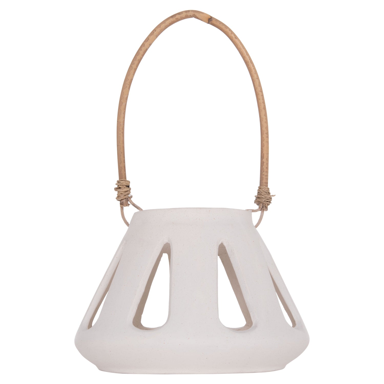 ΕΠΙΤΡΑΠΕΖΙΟ ΦΑΝΑΡΙ ERANTYL HM4696.02S ΛΕΥΚΟ FIBER CEMENT & ΧΕΡΟΥΛΙ RATTAN Φ25x17Yεκ. - Pakobazaar