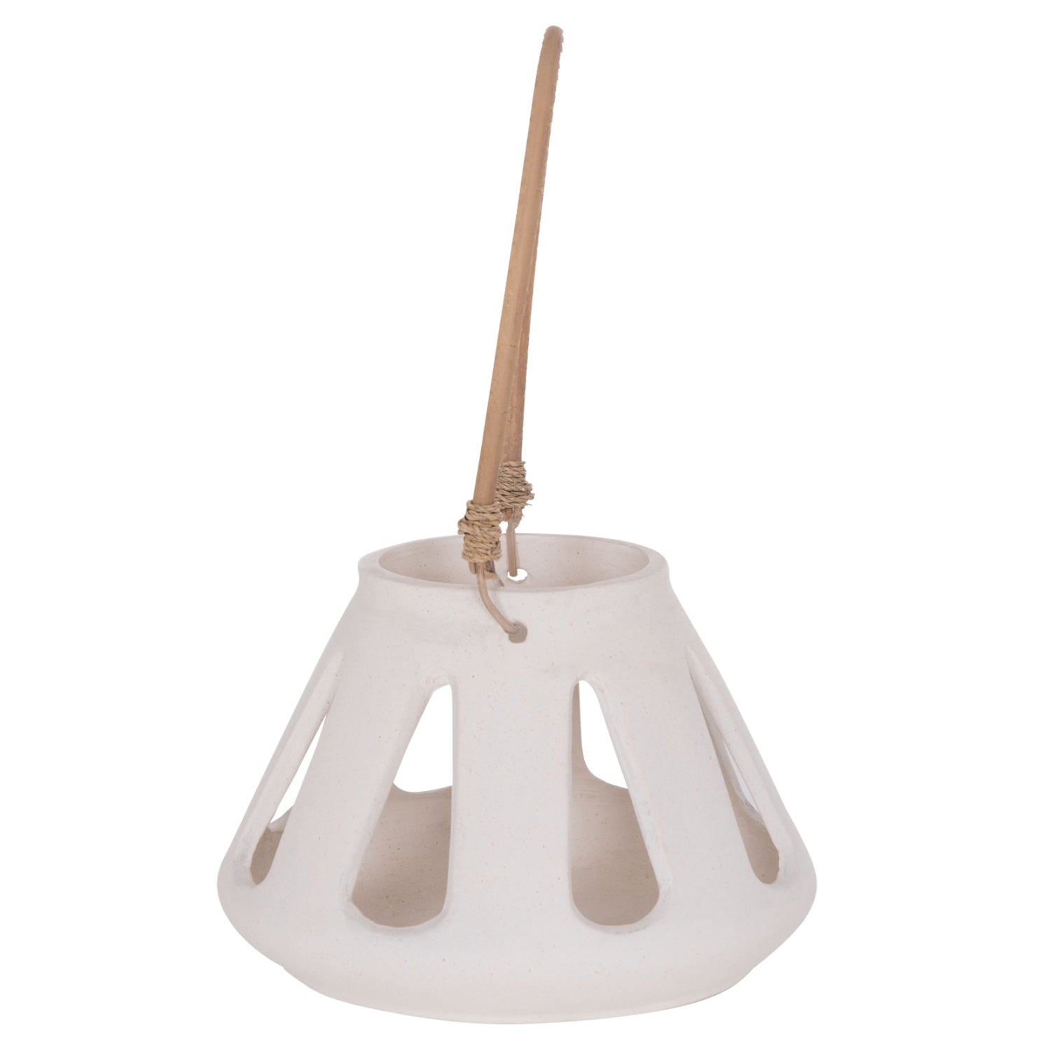 ΕΠΙΤΡΑΠΕΖΙΟ ΦΑΝΑΡΙ ERANTYL HM4696.02S ΛΕΥΚΟ FIBER CEMENT & ΧΕΡΟΥΛΙ RATTAN Φ25x17Yεκ. - Pakobazaar