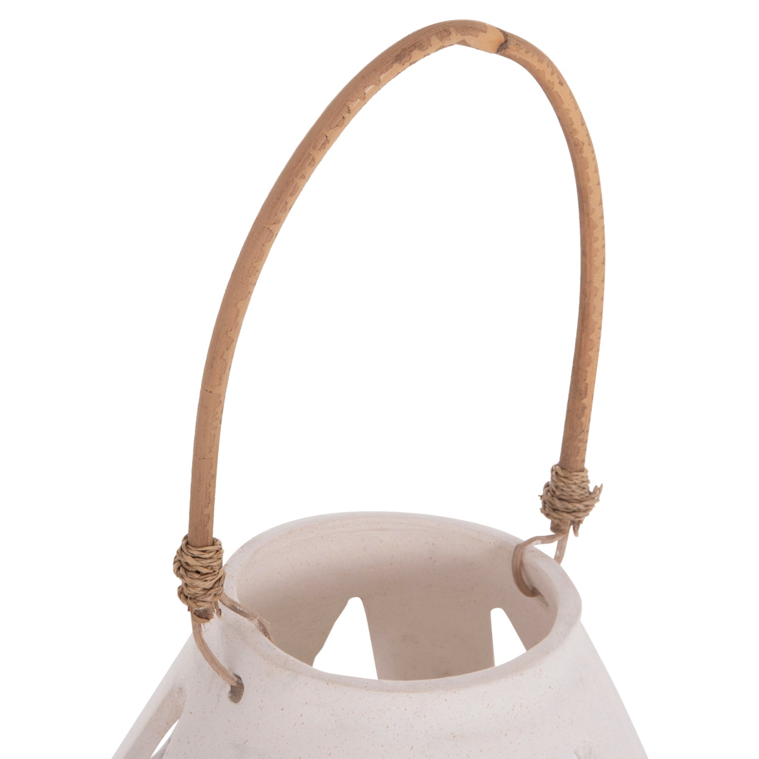 ΕΠΙΤΡΑΠΕΖΙΟ ΦΑΝΑΡΙ ERANTYL HM4696.02S ΛΕΥΚΟ FIBER CEMENT & ΧΕΡΟΥΛΙ RATTAN Φ25x17Yεκ. - Pakobazaar