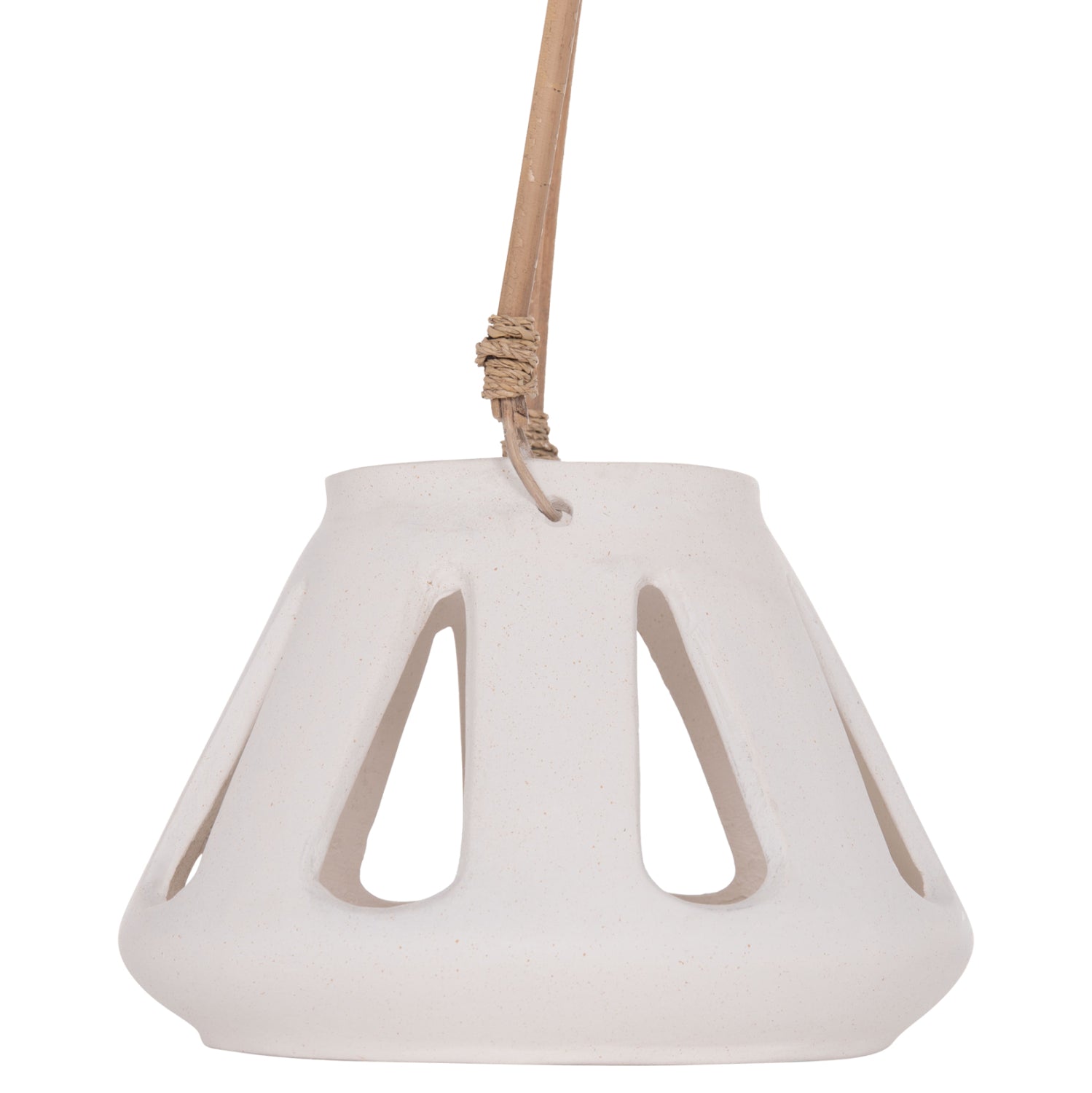 ΕΠΙΤΡΑΠΕΖΙΟ ΦΑΝΑΡΙ ERANTYL HM4696.02S ΛΕΥΚΟ FIBER CEMENT & ΧΕΡΟΥΛΙ RATTAN Φ25x17Yεκ. - Pakobazaar