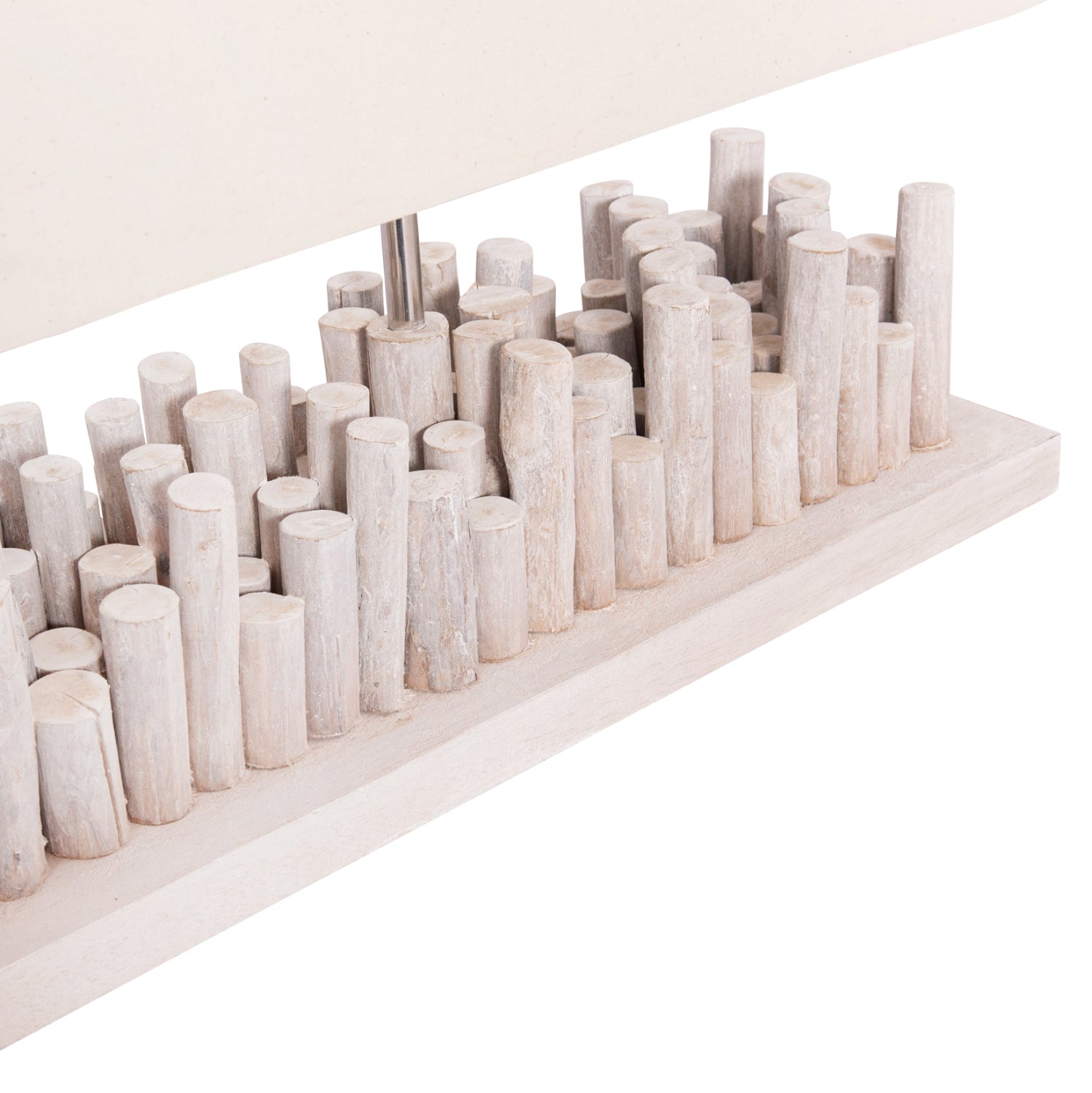 ΕΠΙΤΡΑΠΕΖΙΟ ΦΩΤΙΣΤΙΚΟ TWIGGY HM4426 DRIFTWOOD & ΚΑΠΕΛΟ ΣΕ ΛΕΥΚΟ 50,5x16,5x40Υεκ. - Pakobazaar