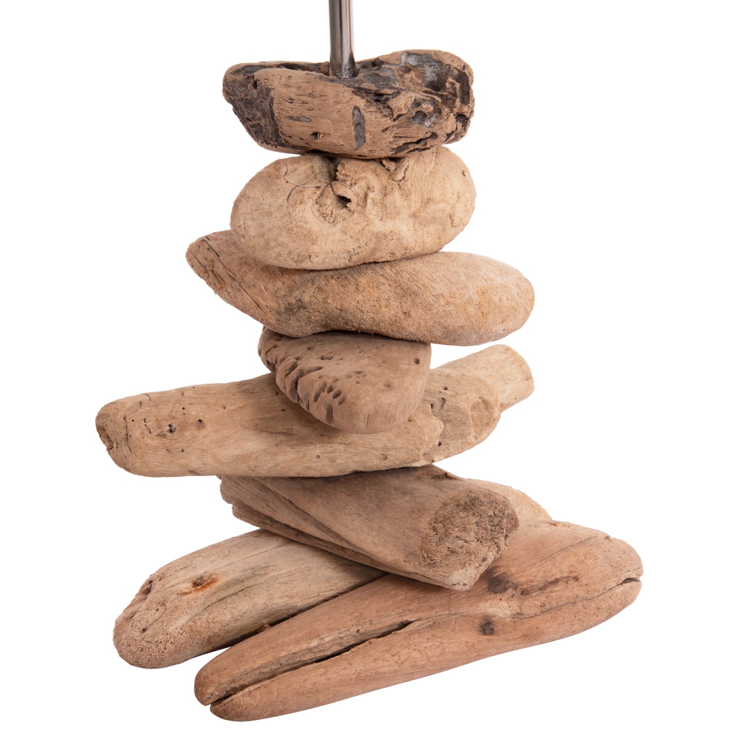 ΕΠΙΤΡΑΠΕΖΙΟ ΦΩΤΙΣΤΙΚΟ TYGO HM4436 DRIFTWOOD & ΛΕΥΚΟ ΚΑΠΕΛΟ Φ35x57Υεκ. - Pakobazaar