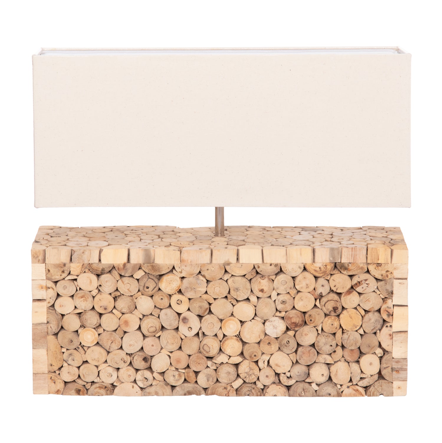 ΕΠΙΤΡΑΠΕΖΙΟ ΦΩΤΙΣΤΙΚΟ TWIGGY HM4437 DRIFTWOOD & ΛΕΥΚΟ ΚΑΠΕΛΟ 50.5x16x45.5Υεκ. - Pakobazaar