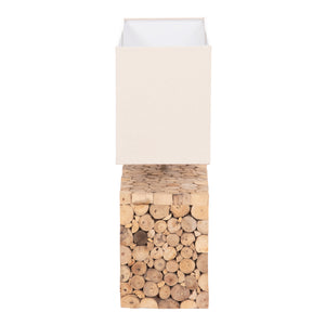 ΕΠΙΤΡΑΠΕΖΙΟ ΦΩΤΙΣΤΙΚΟ TWIGGY HM4437 DRIFTWOOD & ΛΕΥΚΟ ΚΑΠΕΛΟ 50.5x16x45.5Υεκ. - Pakobazaar