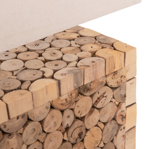 ΕΠΙΤΡΑΠΕΖΙΟ ΦΩΤΙΣΤΙΚΟ TWIGGY HM4437 DRIFTWOOD & ΛΕΥΚΟ ΚΑΠΕΛΟ 50.5x16x45.5Υεκ. - Pakobazaar