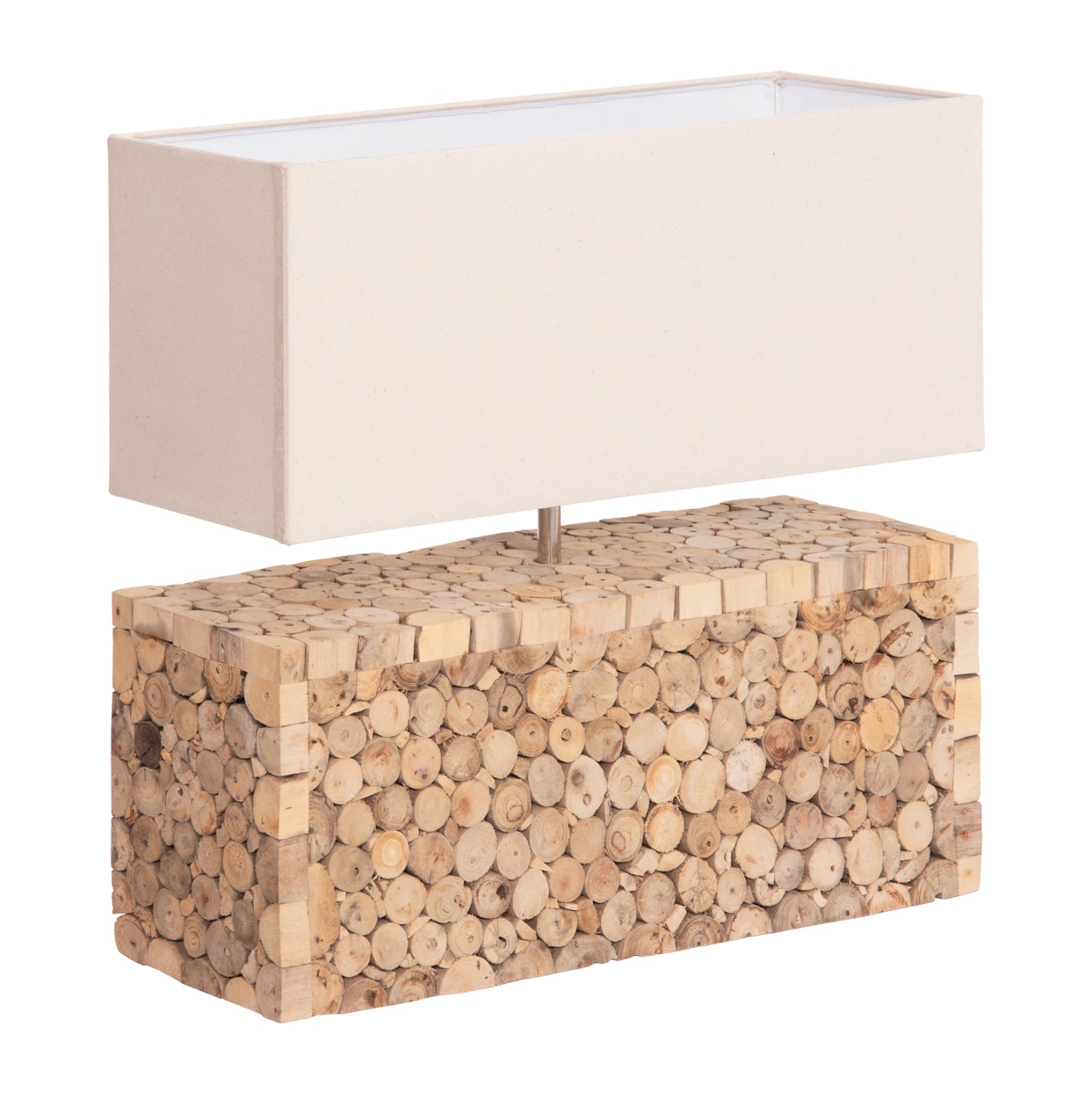 ΕΠΙΤΡΑΠΕΖΙΟ ΦΩΤΙΣΤΙΚΟ TWIGGY HM4437 DRIFTWOOD & ΛΕΥΚΟ ΚΑΠΕΛΟ 50.5x16x45.5Υεκ. - Pakobazaar