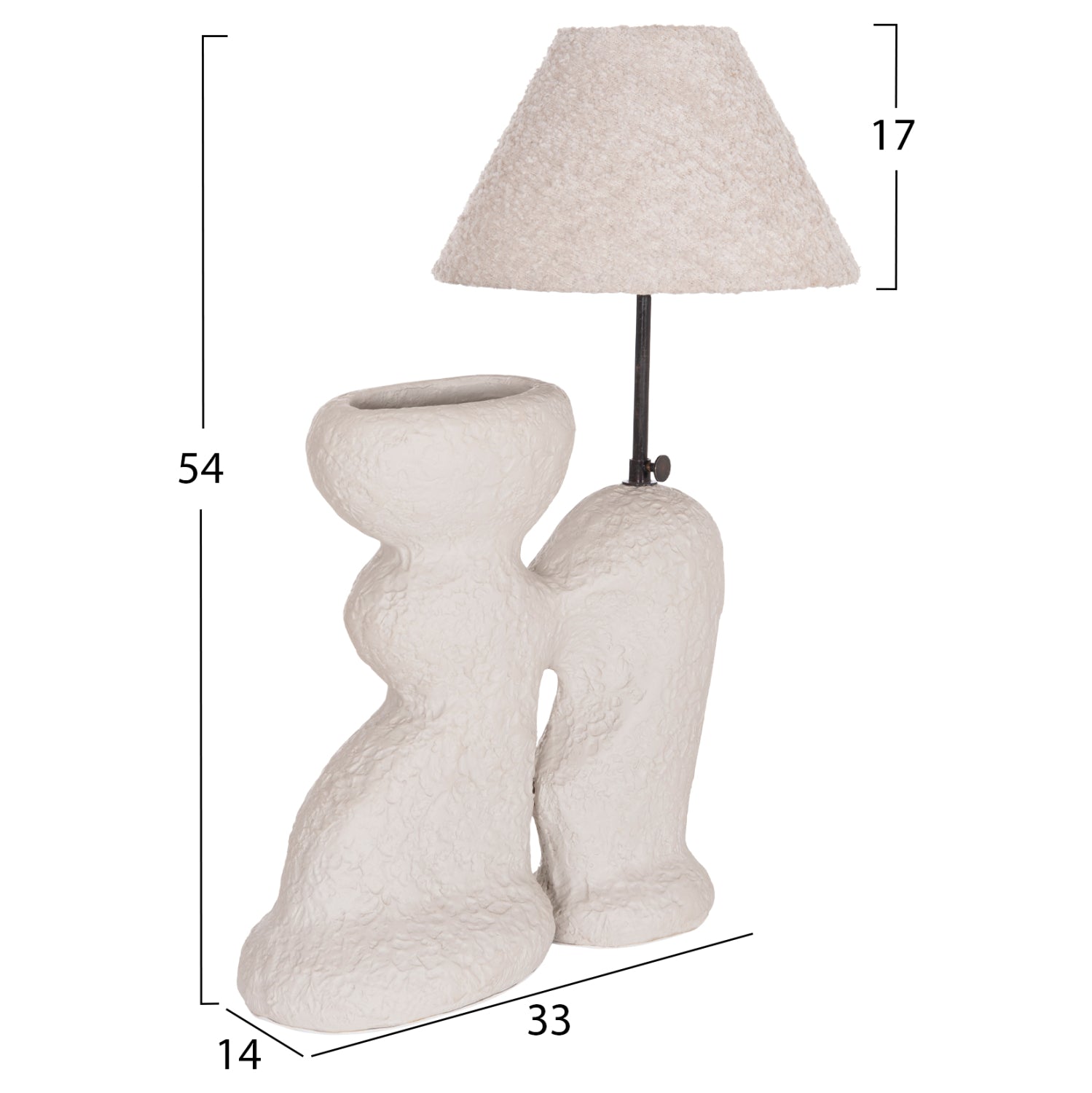 ΕΠΙΤΡΑΠΕΖΙΟ ΦΩΤΙΣΤΙΚΟ BOFEL HM4699.03 ΤΕΡΑΚΟΤΑ ΑΝΟΙΧΤΟ ΓΚΡΙ-ΚΑΠΕΛΟ TEDDY 33x14x54Υεκ - Pakobazaar