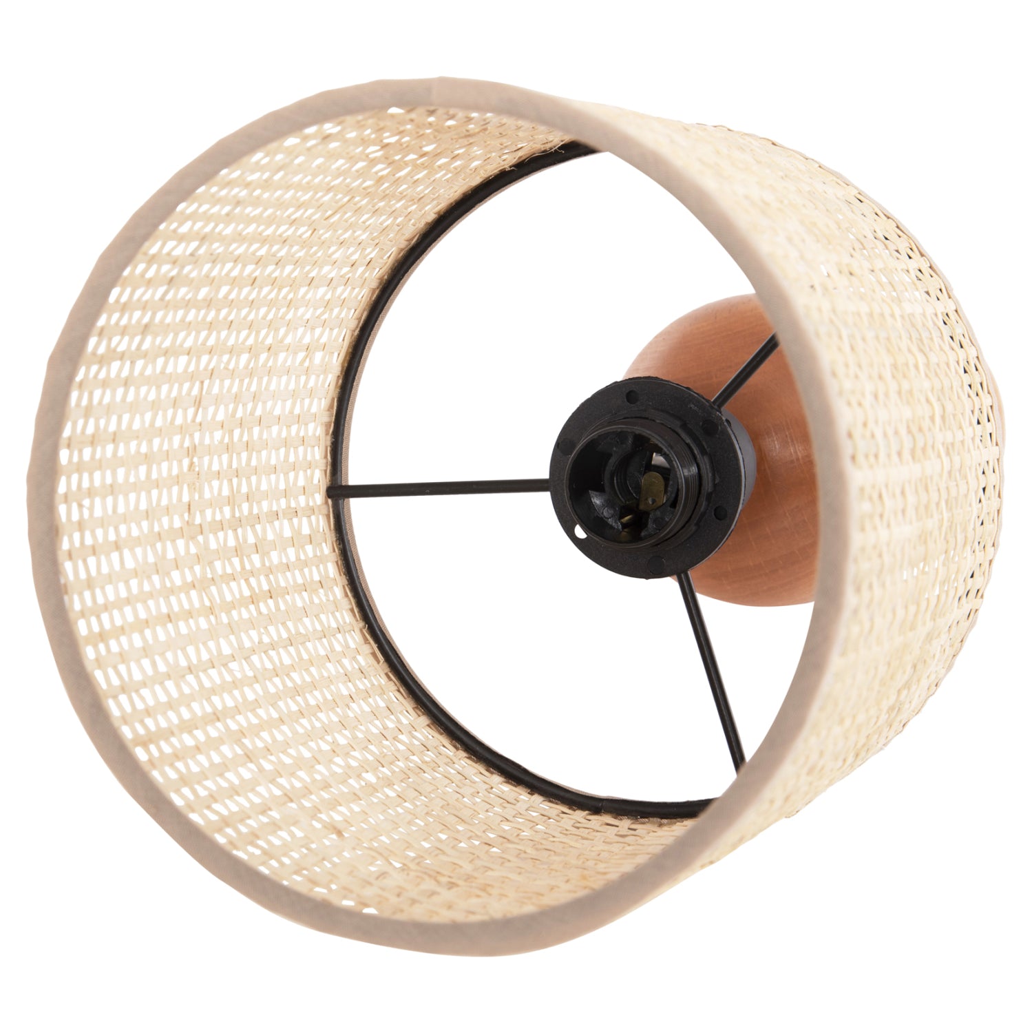 ΕΠΙΤΡΑΠΕΖΙΟ ΦΩΤΙΣΤΙΚΟ LYKTUR HM4709 ΜΠΕΖ ΚΑΠΕΛΟ WICKER-ΞΥΛΙΝΗ ΒΑΣΗ Φ15,5x35,5Υεκ. - Pakobazaar