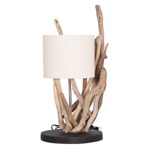 ΕΠΙΤΡΑΠΕΖΙΟ ΦΩΤΙΣΤΙΚΟ BRAMBLE HM4873 DRIFTWOOD & ΛΕΥΚΟ ΚΑΠΕΛΟ Φ28x65Υεκ. - Pakobazaar