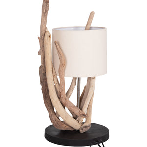 ΕΠΙΤΡΑΠΕΖΙΟ ΦΩΤΙΣΤΙΚΟ BRAMBLE HM4873 DRIFTWOOD & ΛΕΥΚΟ ΚΑΠΕΛΟ Φ28x65Υεκ. - Pakobazaar