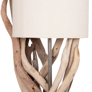 ΕΠΙΤΡΑΠΕΖΙΟ ΦΩΤΙΣΤΙΚΟ BRAMBLE HM4873 DRIFTWOOD & ΛΕΥΚΟ ΚΑΠΕΛΟ Φ28x65Υεκ. - Pakobazaar