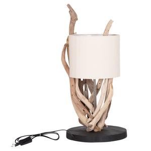 ΕΠΙΤΡΑΠΕΖΙΟ ΦΩΤΙΣΤΙΚΟ BRAMBLE HM4873 DRIFTWOOD & ΛΕΥΚΟ ΚΑΠΕΛΟ Φ28x65Υεκ. - Pakobazaar