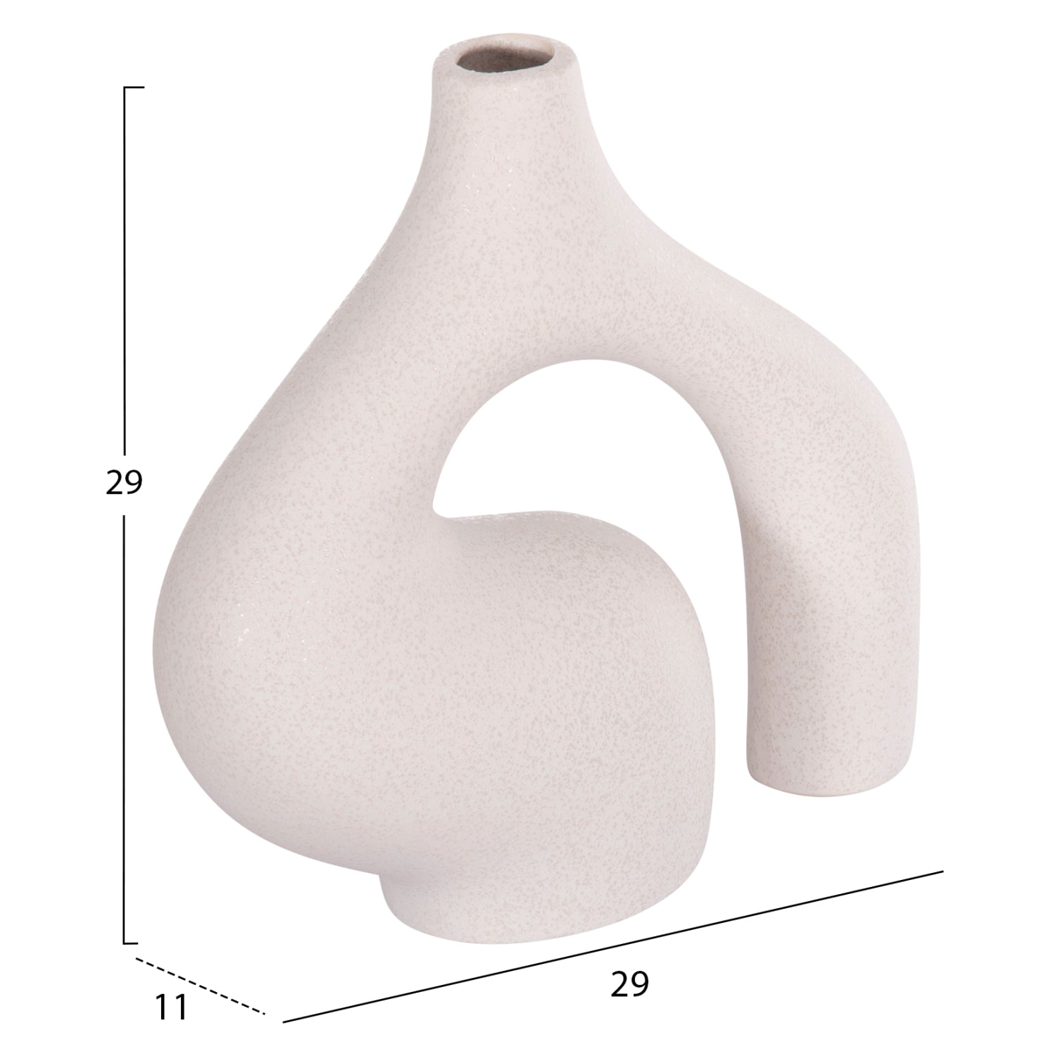 ΕΠΙΤΡΑΠΕΖΙΟ ΚΕΡΑΜΙΚΟ ΔΙΑΚΟΣΜΗΤΙΚΟ ISIL HM4597.01 ΥΠΟΛΕΥΚΟ ΚΡΥΣΤΑΛΛΙΚΟ 29x11x29Υεκ - Pakobazaar