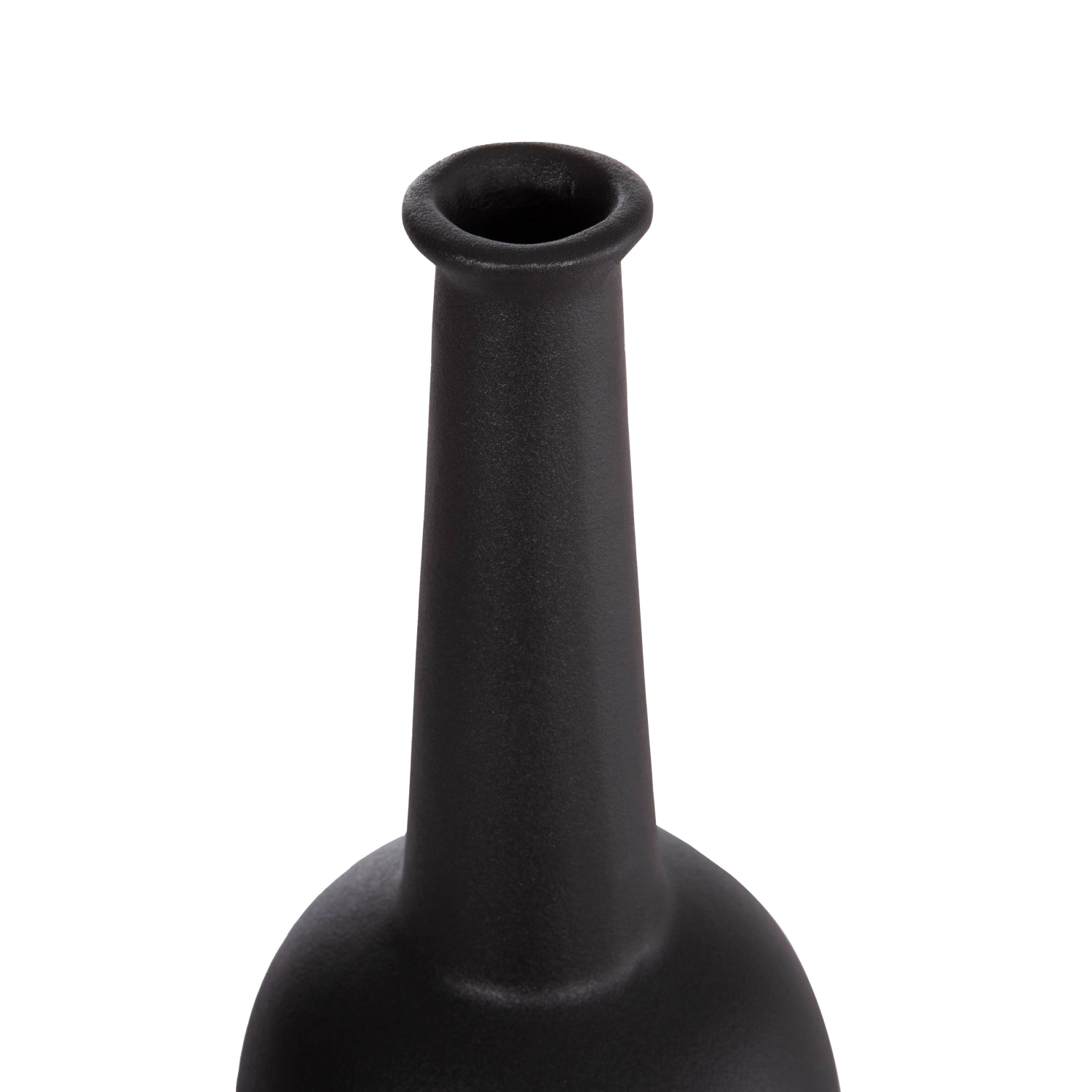 ΕΠΙΤΡΑΠΕΖΙΟ ΚΕΡΑΜΙΚΟ ΔΙΑΚΟΣΜΗΤΙΚΟ ELENDIL HM4592.02 ΜΑΥΡΟ ΜΑΤ Φ10x30Υεκ - Pakobazaar