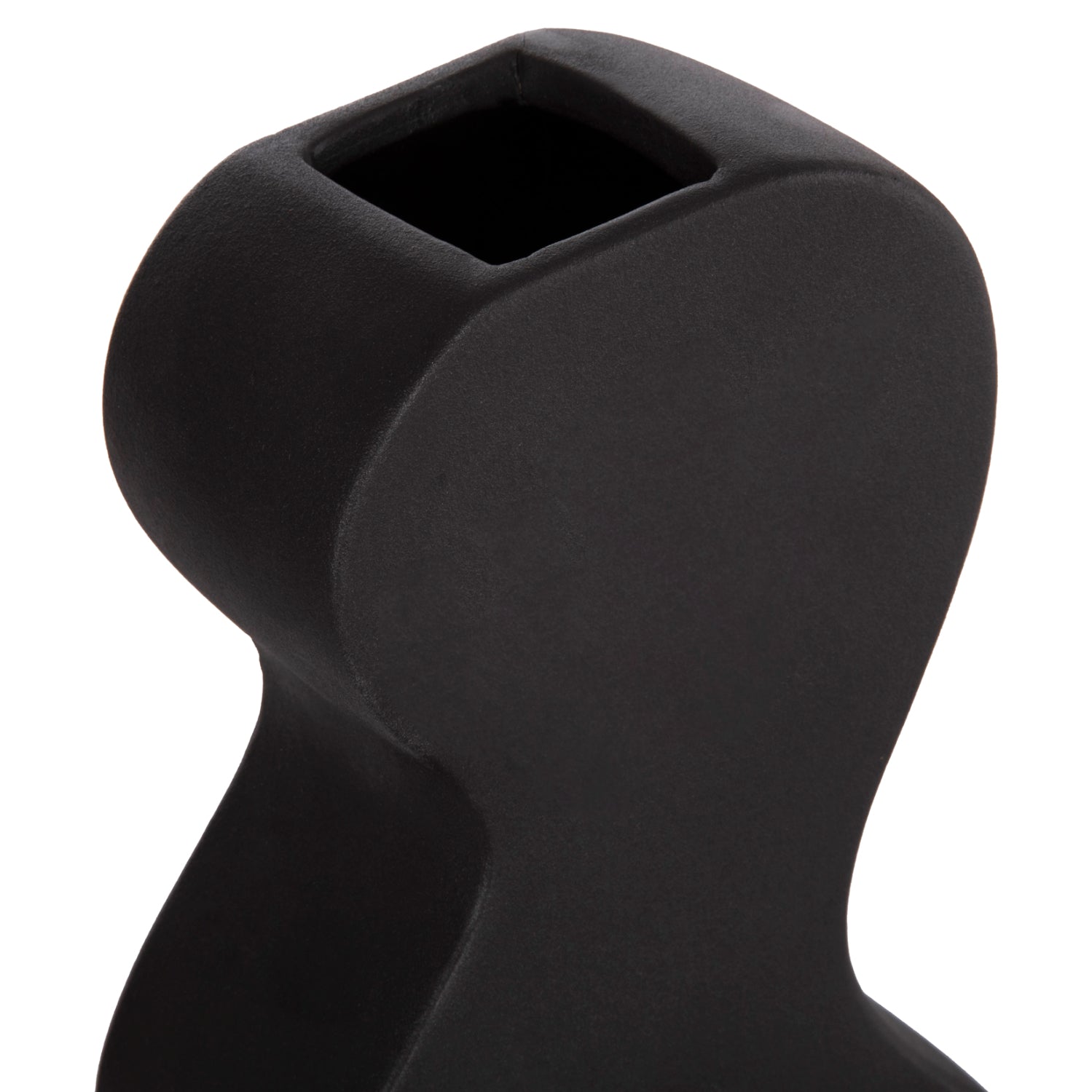 ΕΠΙΤΡΑΠΕΖΙΟ ΚΕΡΑΜΙΚΟ ΔΙΑΚΟΣΜΗΤΙΚΟ ΣΕΙΡΑ SEBOR HM4590.02 MATTE BLACK 13x6x22Υεκ - Pakobazaar