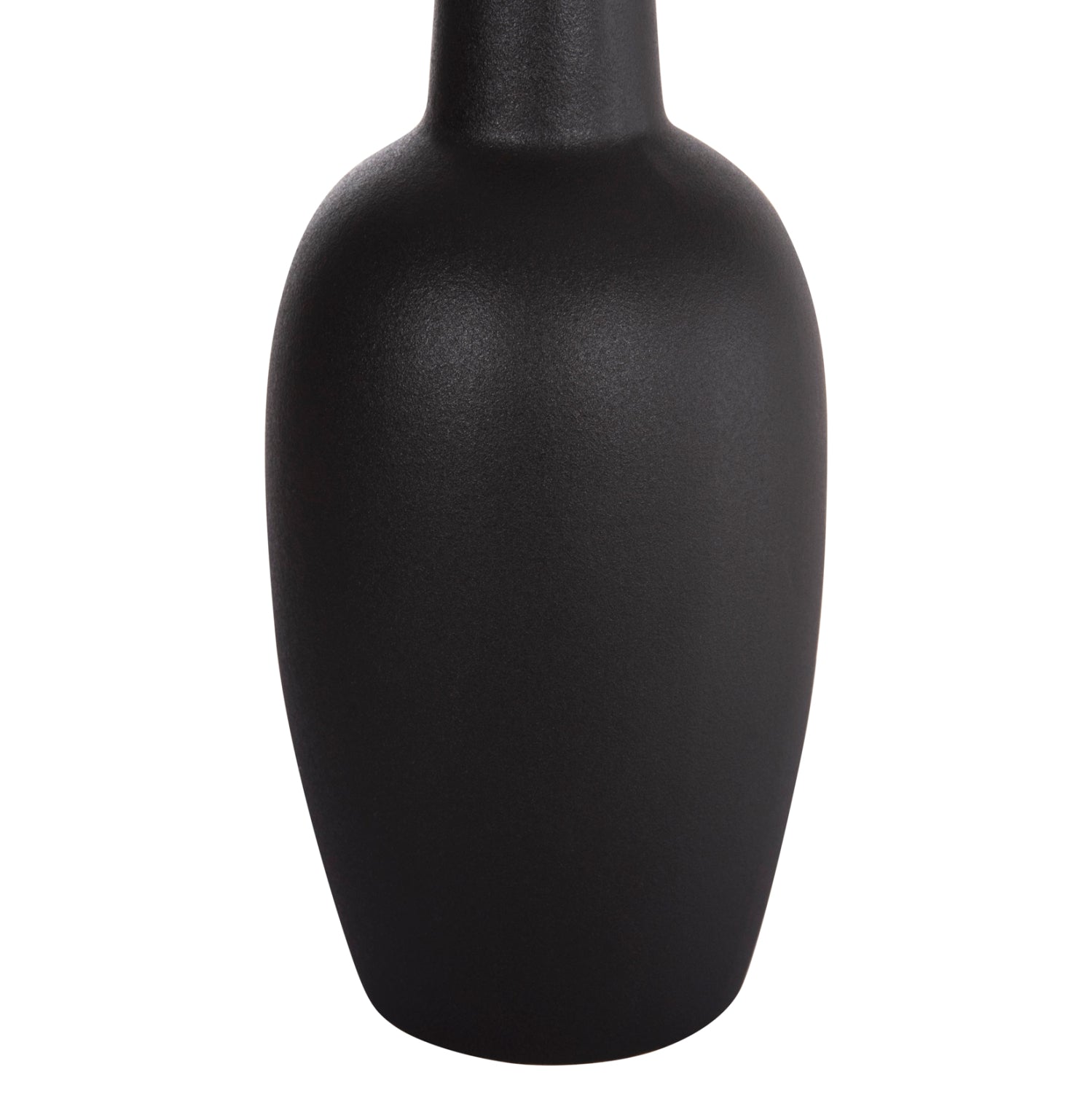ΕΠΙΤΡΑΠΕΖΙΟ ΚΕΡΑΜΙΚΟ ΔΙΑΚΟΣΜΗΤΙΚΟ ELENDIL HM4592.02 ΜΑΥΡΟ ΜΑΤ Φ10x30Υεκ - Pakobazaar