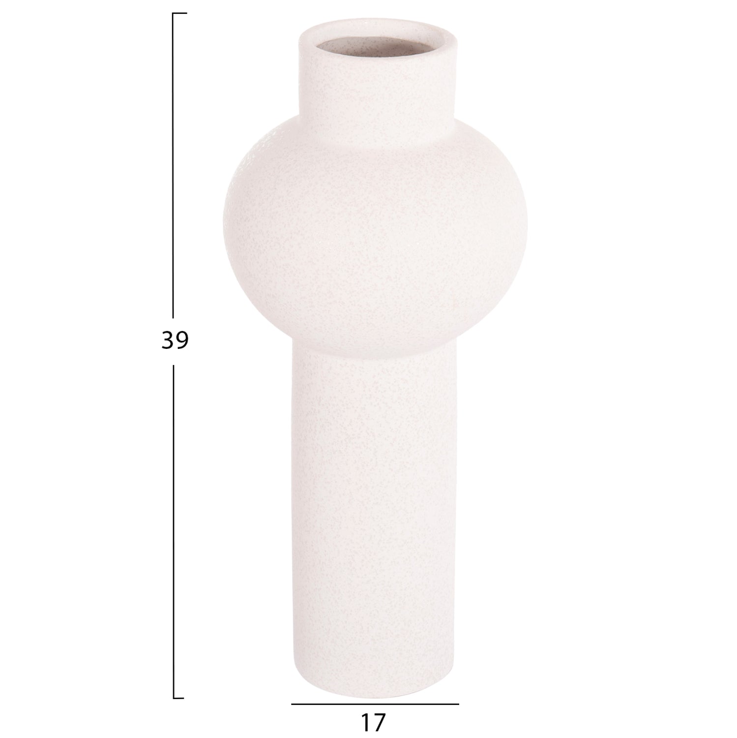 ΕΠΙΤΡΑΠΕΖΙΟ ΚΕΡΑΜΙΚΟ ΔΙΑΚΟΣΜΗΤΙΚΟ SCEPTER HM4604.01 ΥΠΟΛΕΥΚΟ ΚΡΥΣΤΑΛΛΙΚΟ Φ17x39Υεκ - Pakobazaar