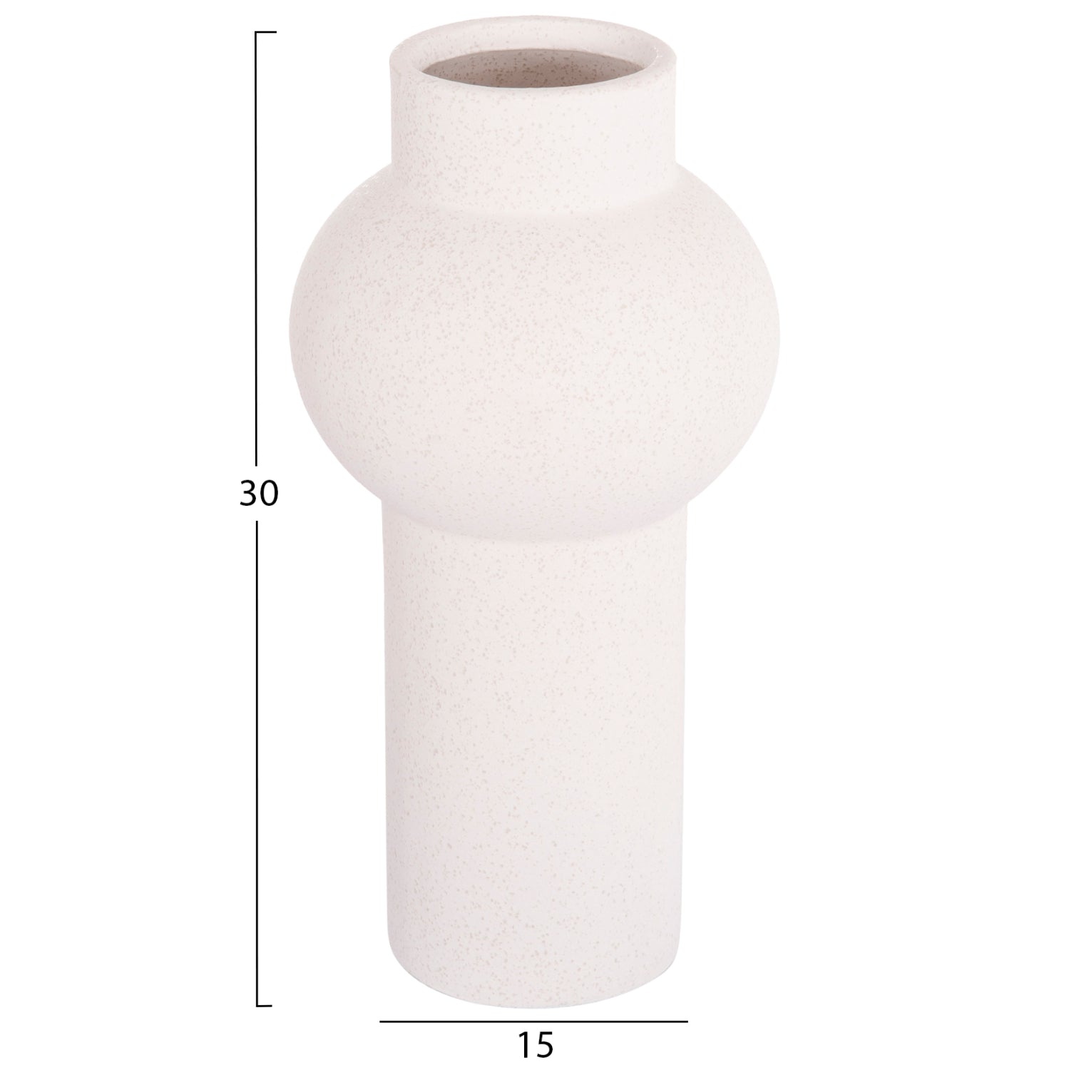 ΕΠΙΤΡΑΠΕΖΙΟ ΚΕΡΑΜΙΚΟ ΔΙΑΚΟΣΜΗΤΙΚΟ SCEPTER HM4605.01 ΥΠΟΛΕΥΚΟ ΚΡΥΣΤΑΛΛΙΚΟ Φ15x30Υεκ - Pakobazaar