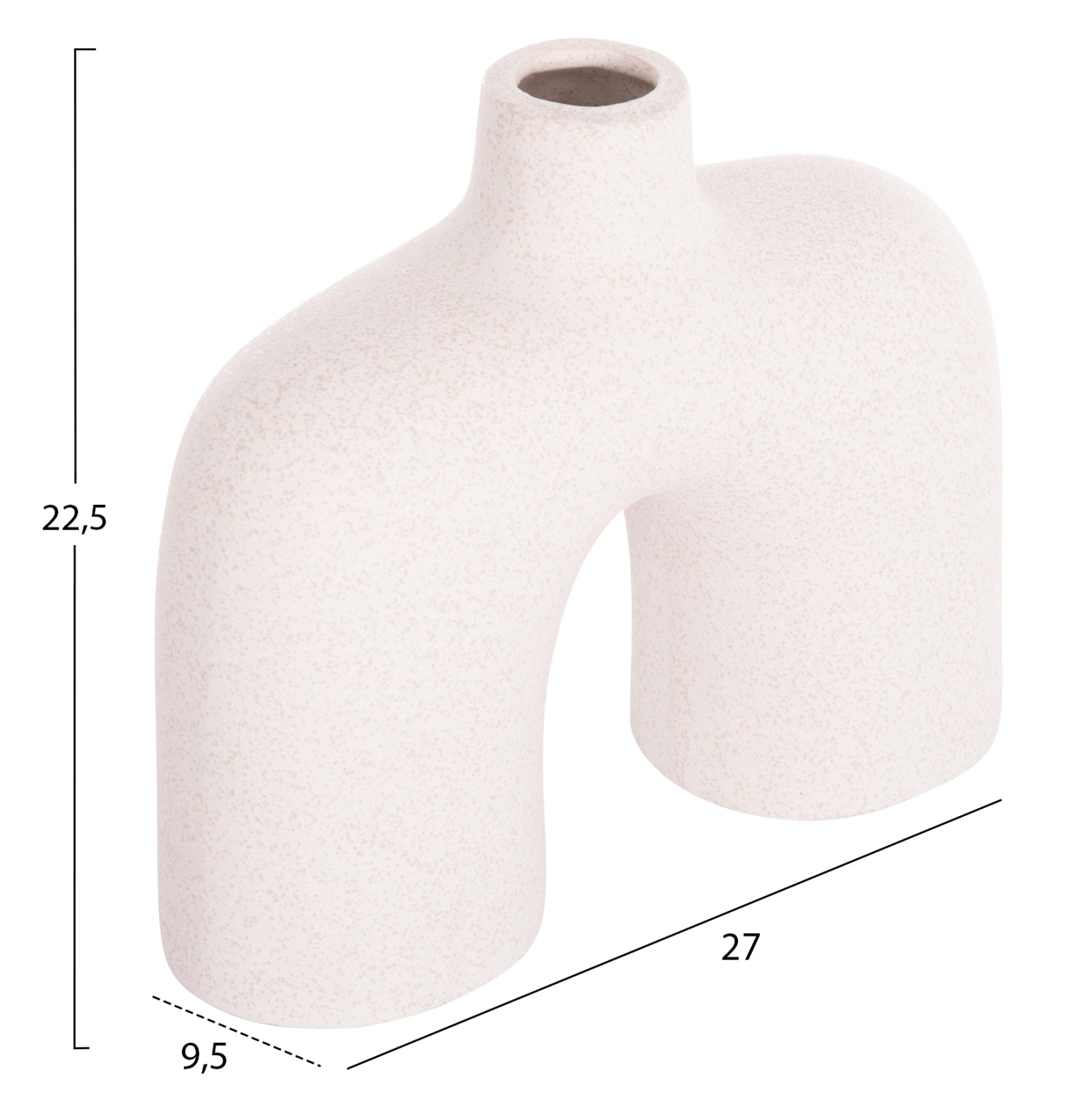 ΕΠΙΤΡΑΠΕΖΙΟ ΚΕΡΑΜΙΚΟ ΔΙΑΚΟΣΜΗΤΙΚΟ ISIL HM4600.01 ΚΡΥΣΤΑΛΛ.ΥΠΟΛΕΥΚΟ 27x9.5x22.5Υεκ - Pakobazaar