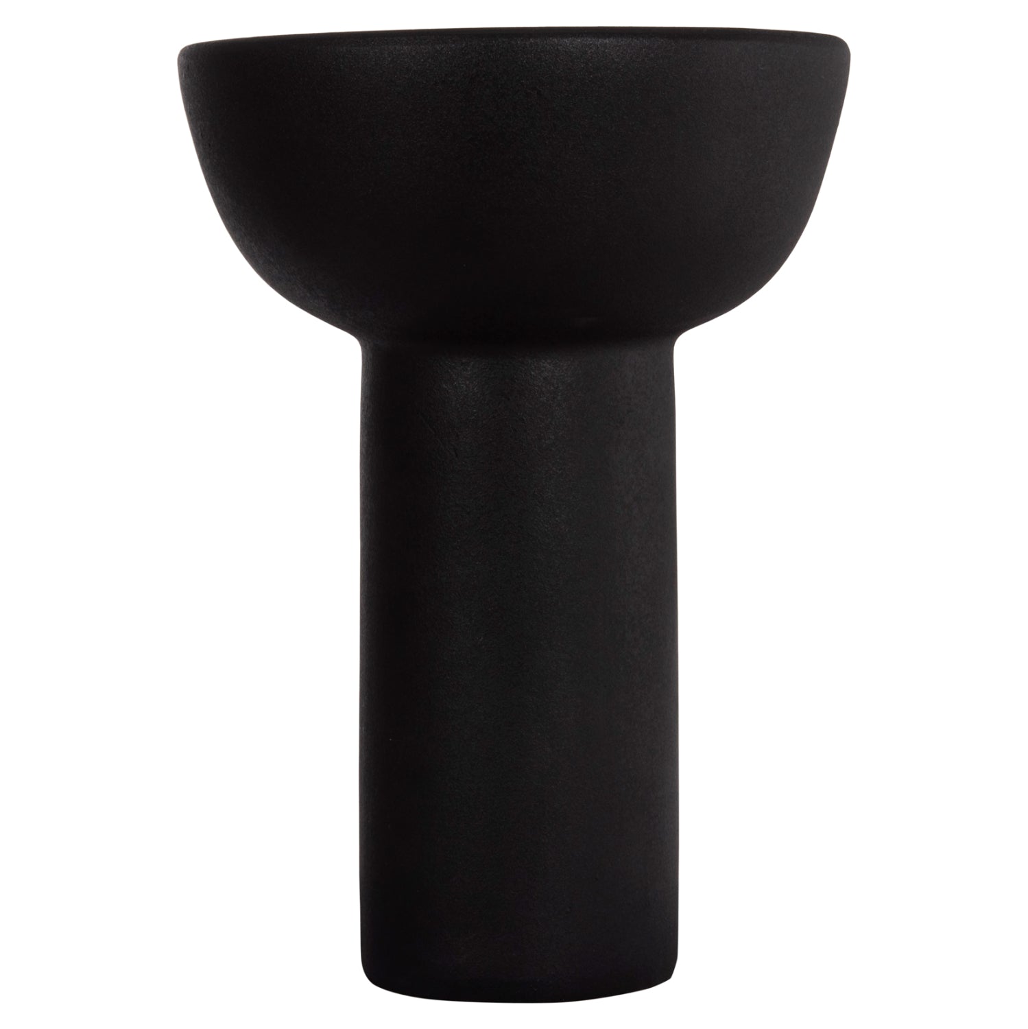 ΕΠΙΤΡΑΠΕΖΙΟ ΚΕΡΑΜΙΚΟ ΔΙΑΚΟΣΜΗΤΙΚΟ ELENDIL HM4602.02 ΜΑΥΡΟ ΜΑΤ Φ23x32Υ εκ - Pakobazaar