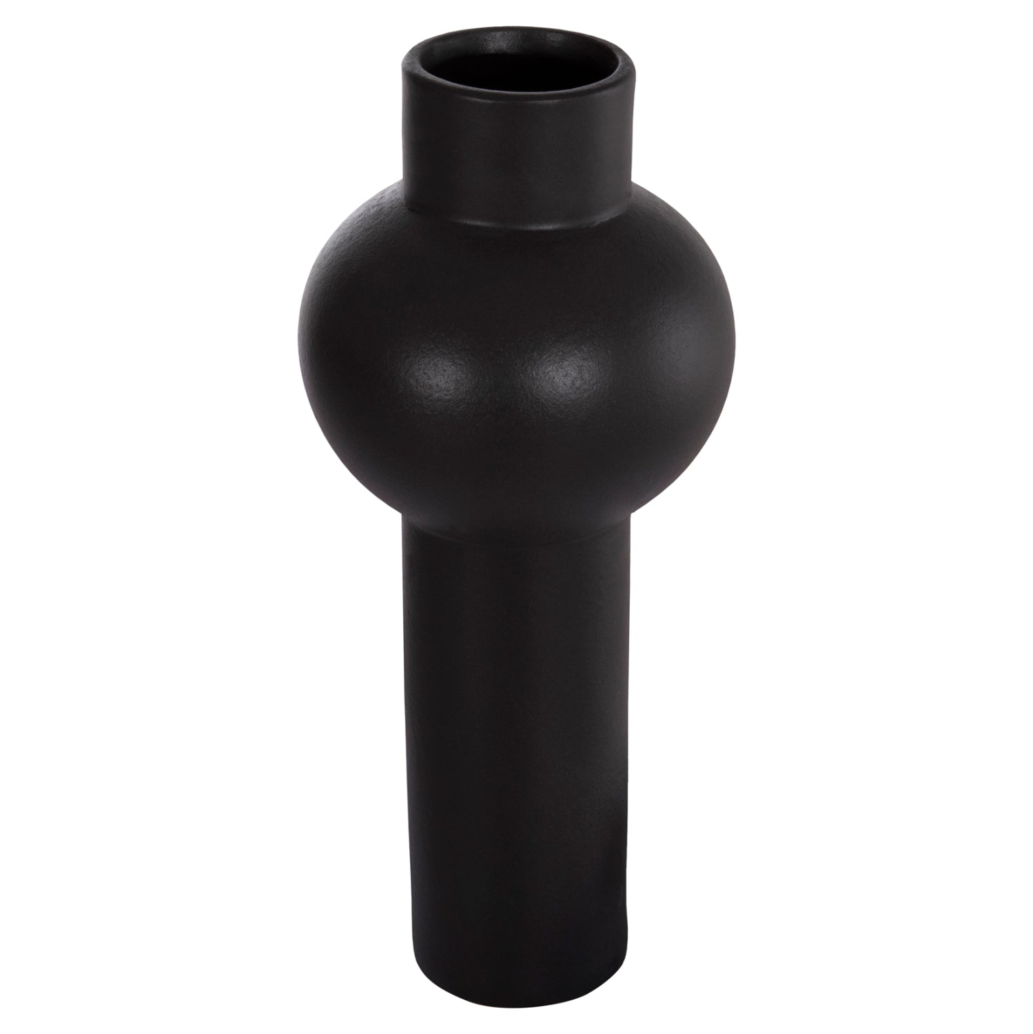 ΕΠΙΤΡΑΠΕΖΙΟ ΚΕΡΑΜΙΚΟ ΔΙΑΚΟΣΜΗΤΙΚΟ SCEPTER HM4604.02 ΜΑΥΡΟ ΜΑΤ Φ17x39Υεκ - Pakobazaar