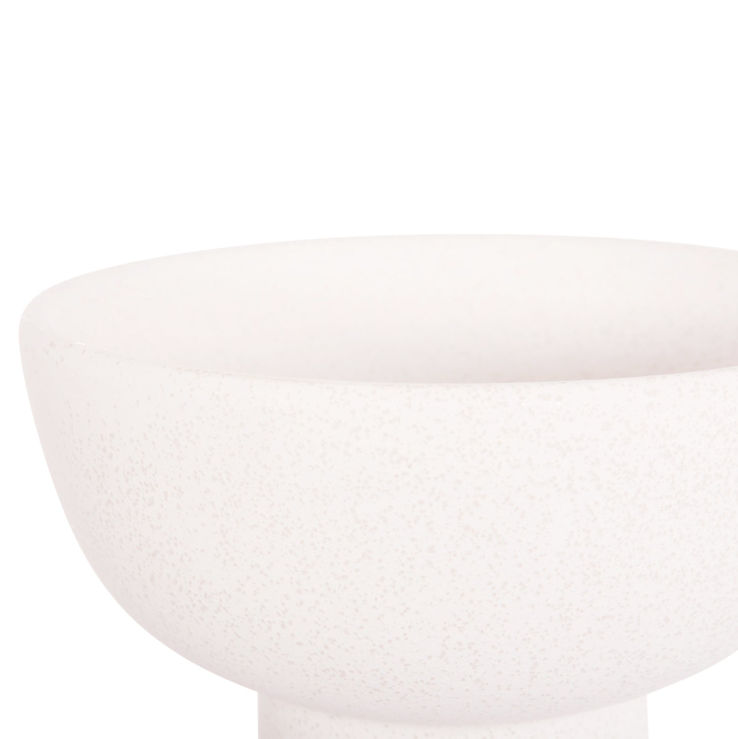 ΕΠΙΤΡΑΠΕΖΙΟ ΚΕΡΑΜΙΚΟ ΔΙΑΚΟΣΜΗΤΙΚΟ ELENDIL HM4602.01 ΥΠΟΛΕΥΚΟ ΚΡΥΣΤΑΛΛΙΚΟ Φ23x32Υ εκ. - Pakobazaar