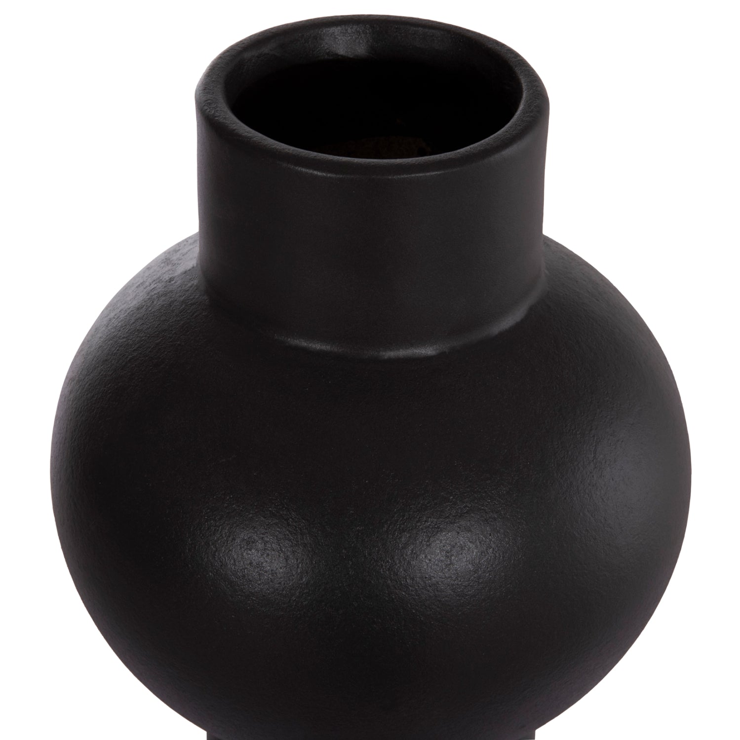 ΕΠΙΤΡΑΠΕΖΙΟ ΚΕΡΑΜΙΚΟ ΔΙΑΚΟΣΜΗΤΙΚΟ SCEPTER HM4604.02 ΜΑΥΡΟ ΜΑΤ Φ17x39Υεκ - Pakobazaar