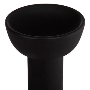 ΕΠΙΤΡΑΠΕΖΙΟ ΚΕΡΑΜΙΚΟ ΔΙΑΚΟΣΜΗΤΙΚΟ ELENDIL HM4602.02 ΜΑΥΡΟ ΜΑΤ Φ23x32Υ εκ - Pakobazaar