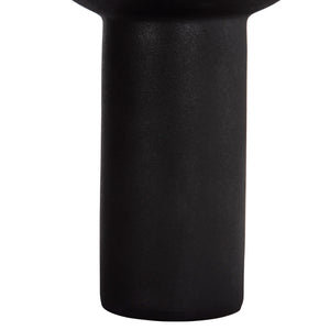 ΕΠΙΤΡΑΠΕΖΙΟ ΚΕΡΑΜΙΚΟ ΔΙΑΚΟΣΜΗΤΙΚΟ ELENDIL HM4602.02 ΜΑΥΡΟ ΜΑΤ Φ23x32Υ εκ - Pakobazaar