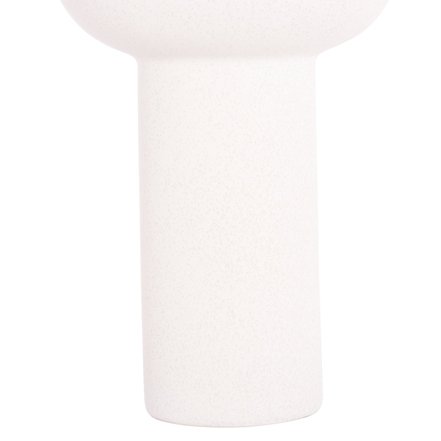 ΕΠΙΤΡΑΠΕΖΙΟ ΚΕΡΑΜΙΚΟ ΔΙΑΚΟΣΜΗΤΙΚΟ ELENDIL HM4602.01 ΥΠΟΛΕΥΚΟ ΚΡΥΣΤΑΛΛΙΚΟ Φ23x32Υ εκ. - Pakobazaar