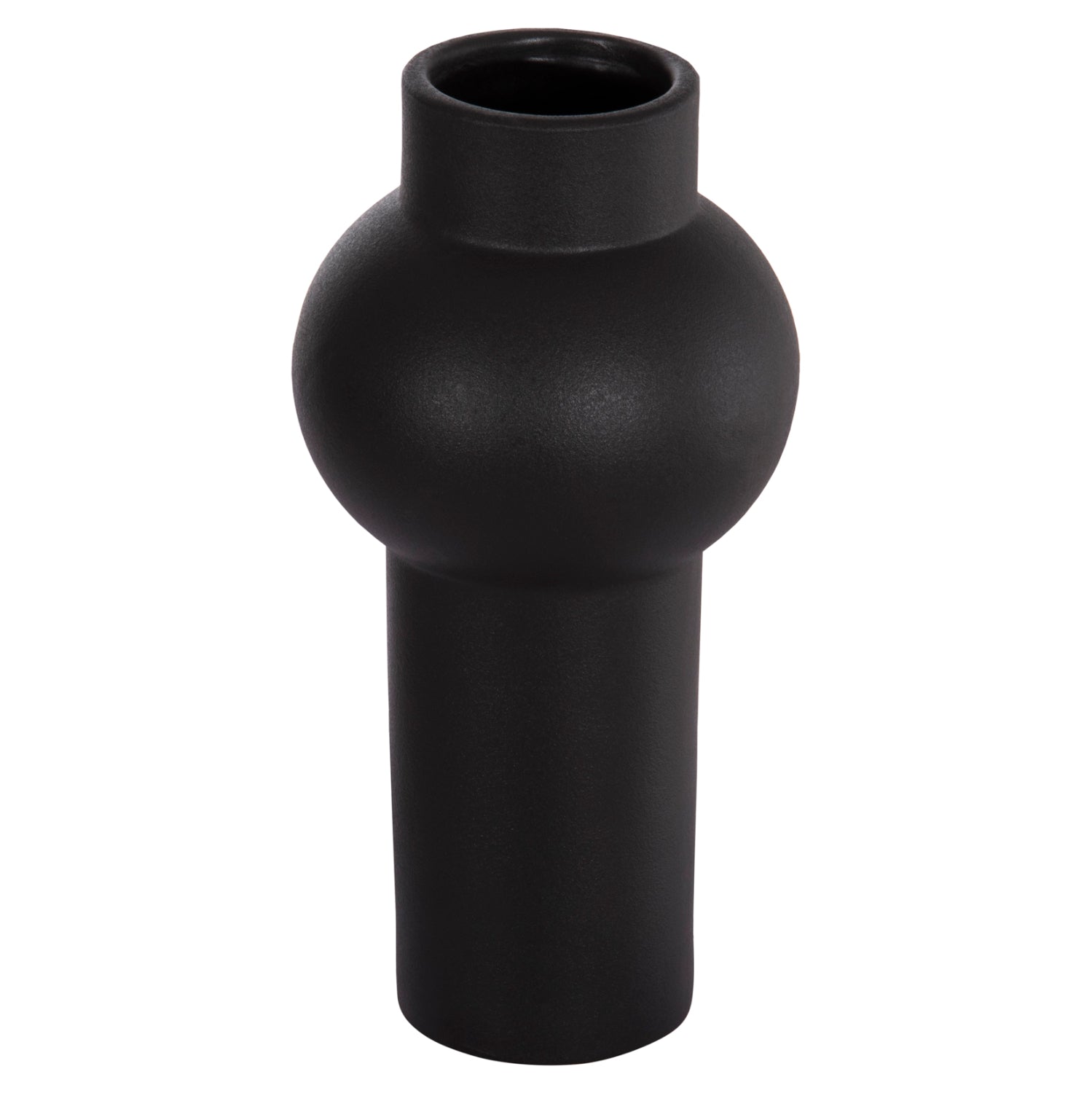 ΕΠΙΤΡΑΠΕΖΙΟ ΚΕΡΑΜΙΚΟ ΔΙΑΚΟΣΜΗΤΙΚΟ SCEPTER HM4605.02 ΜΑΥΡΟ ΜΑΤ Φ15x30Υ εκ. - Pakobazaar