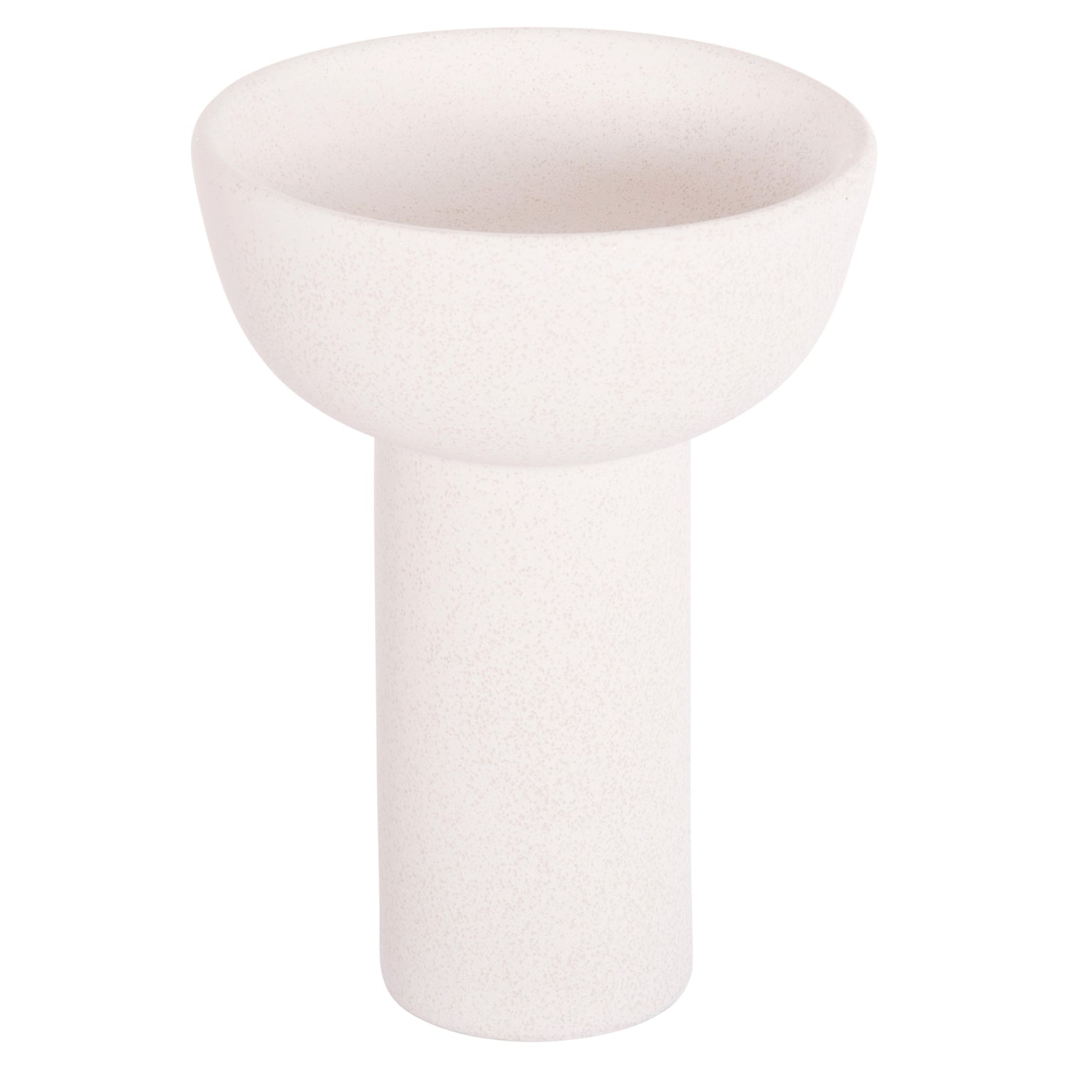 ΕΠΙΤΡΑΠΕΖΙΟ ΚΕΡΑΜΙΚΟ ΔΙΑΚΟΣΜΗΤΙΚΟ ELENDIL HM4602.01 ΥΠΟΛΕΥΚΟ ΚΡΥΣΤΑΛΛΙΚΟ Φ23x32Υ εκ. - Pakobazaar