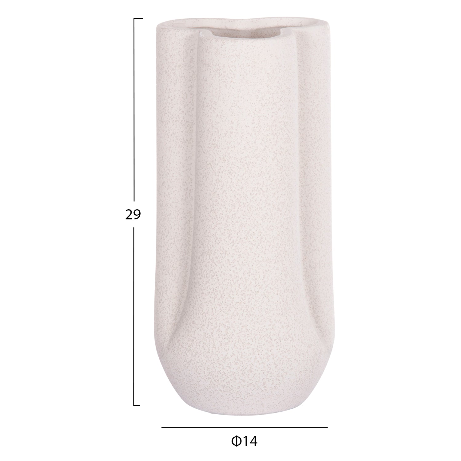 ΕΠΙΤΡΑΠΕΖΙΟ ΚΕΡΑΜΙΚΟ ΔΙΑΚΟΣΜΗΤΙΚΟ GLAΖΕ HM4612.01 ΚΡΥΣΤΑΛΛΙΚΟ ΥΠΟΛΕΥΚΟ Φ14x29Υεκ - Pakobazaar