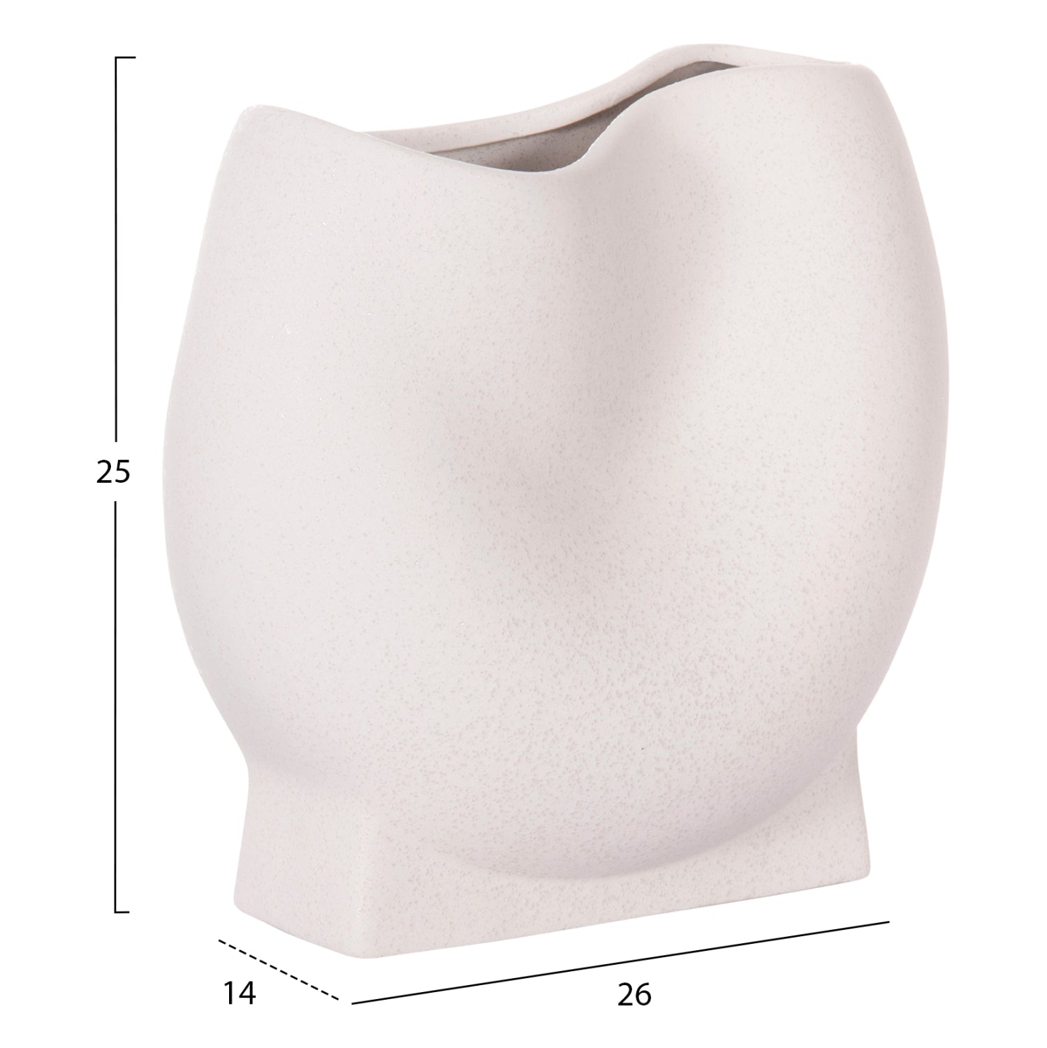 ΕΠΙΤΡΑΠΕΖΙΟ ΚΕΡΑΜΙΚΟ ΔΙΑΚΟΣΜΗΤΙΚΟ GLAΖΕ HM4610.01 ΥΠΟΛΕΥΚΟ ΚΡΥΣΤΑΛΛΙΚΟ 26x14x25Υεκ - Pakobazaar