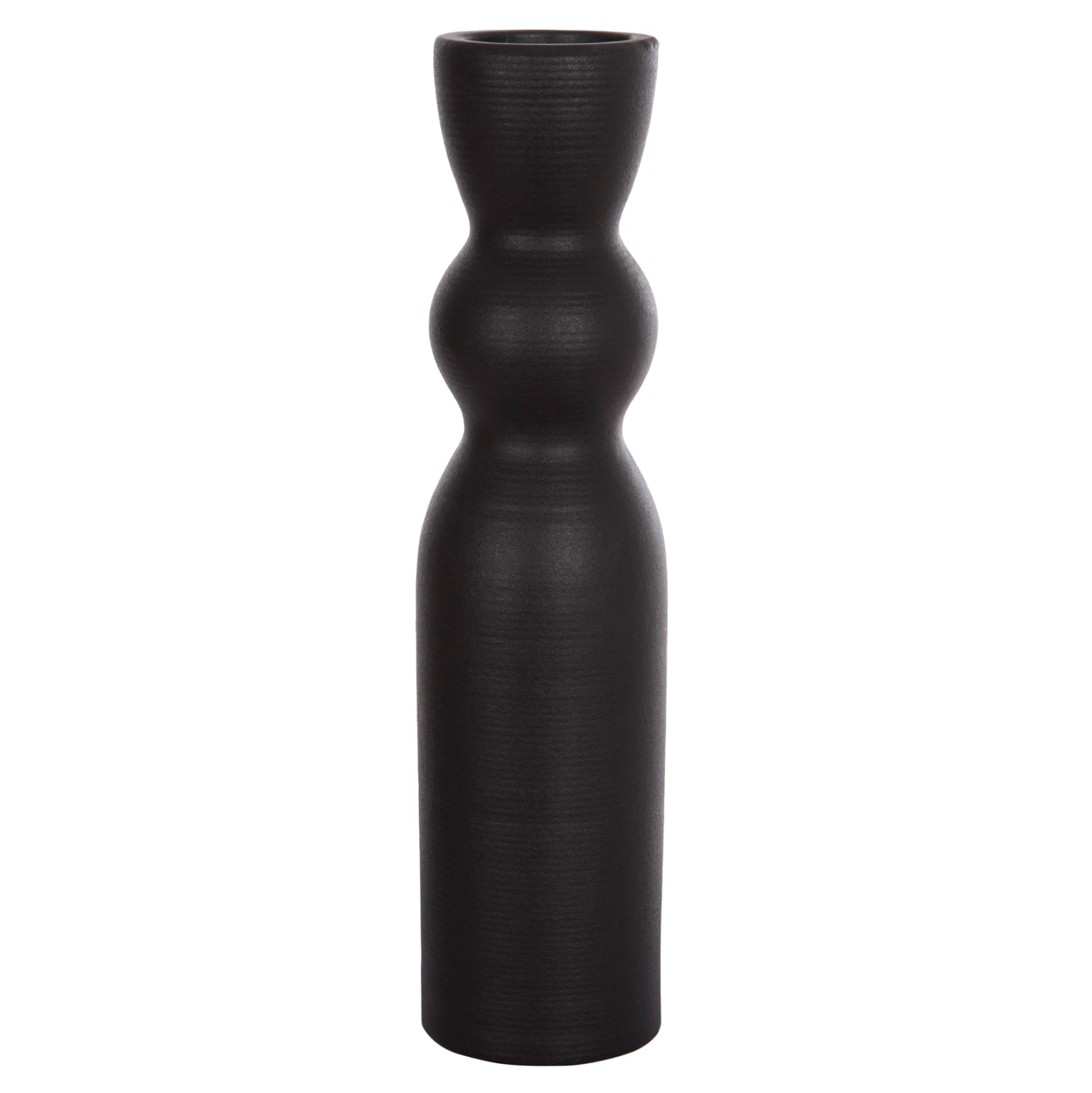 ΕΠΙΤΡΑΠΕΖΙΟ ΚΕΡΑΜΙΚΟ ΔΙΑΚΟΣΜΗΤΙΚΟ SCEPTER HM4614.02 ΜΑΥΡΟ ΜΑΤ Φ8x35Υ εκ. - Pakobazaar