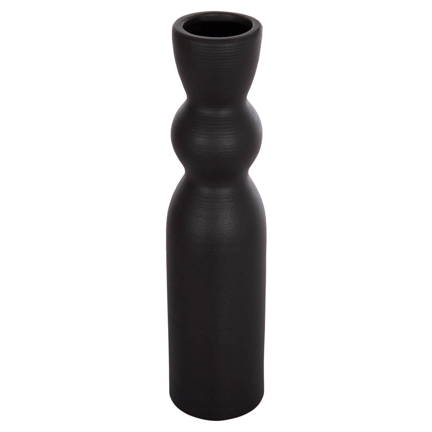 ΕΠΙΤΡΑΠΕΖΙΟ ΚΕΡΑΜΙΚΟ ΔΙΑΚΟΣΜΗΤΙΚΟ SCEPTER HM4614.02 ΜΑΥΡΟ ΜΑΤ Φ8x35Υ εκ. - Pakobazaar