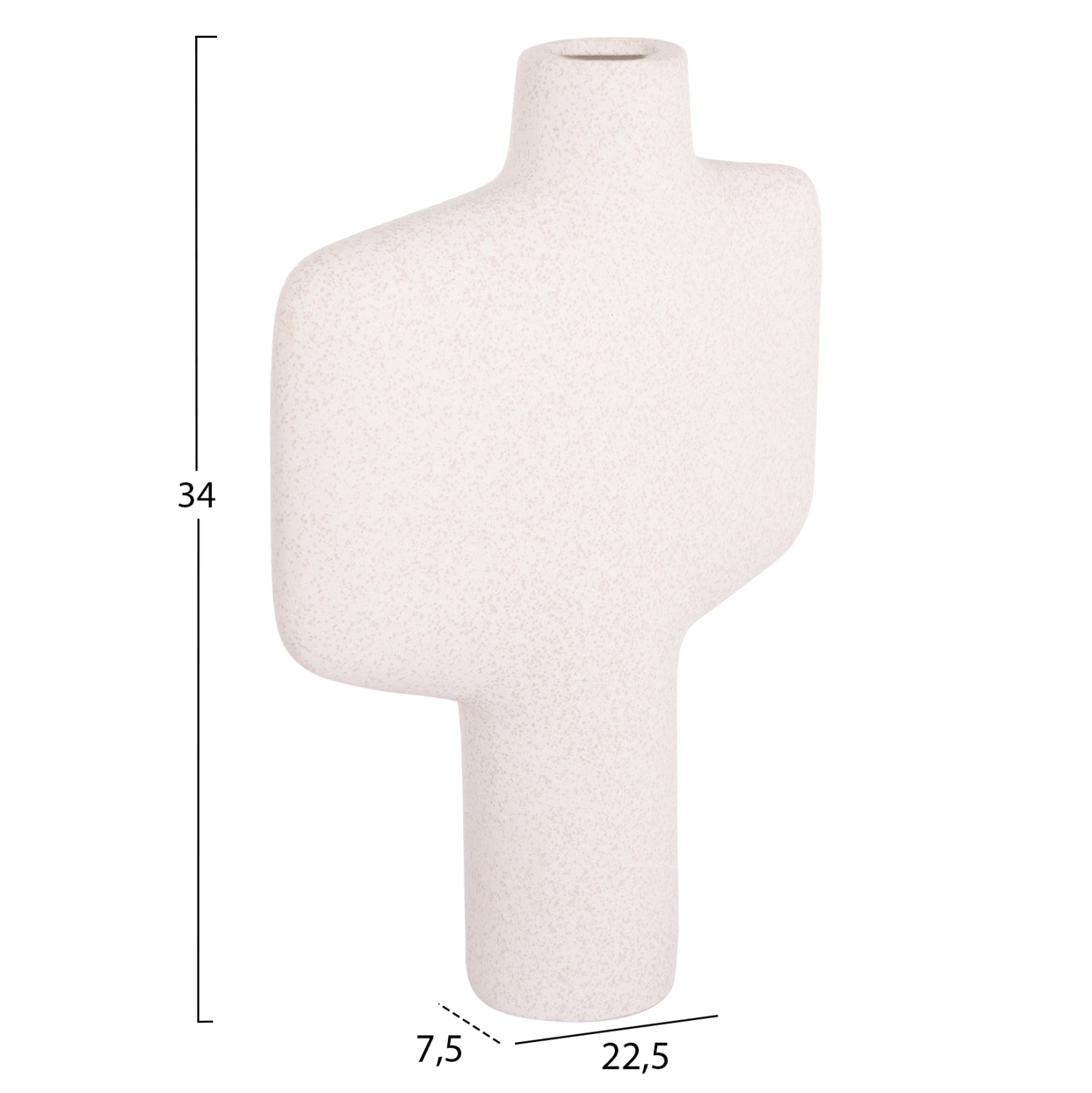 ΕΠΙΤΡΑΠΕΖΙΟ ΚΕΡΑΜΙΚΟ ΔΙΑΚΟΣΜΗΤΙΚΟ ΣΕΙΡΑ ARKEN HM4622.01 ΚΡΥΣΤΑΛΛ.ΥΠΟΛΕΥΚΟ 22.5x7.5x34Υεκ - Pakobazaar