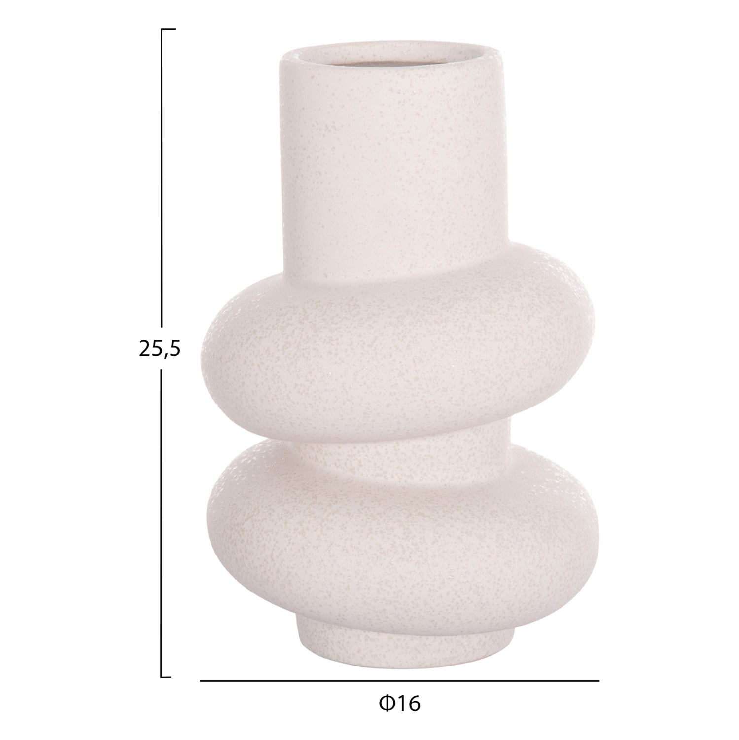 ΕΠΙΤΡΑΠΕΖΙΟ ΚΕΡΑΜΙΚΟ ΔΙΑΚΟΣΜΗΤΙΚΟ ROOK HM4627.01 ΥΠΟΛΕΥΚΟ ΚΡΥΣΤΑΛΛΙΚΟ Φ16x25,5Υεκ - Pakobazaar