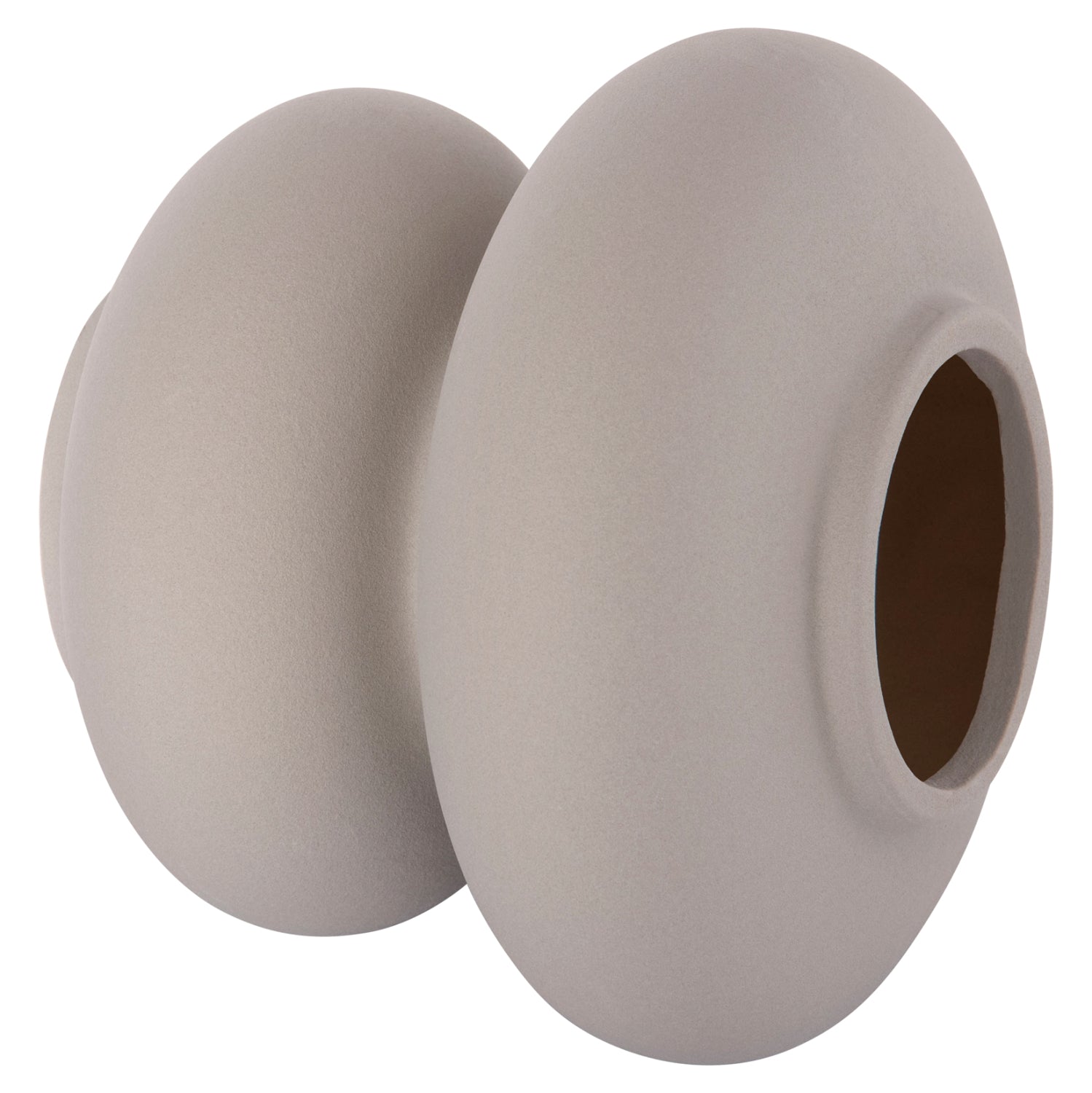 ΕΠΙΤΡΑΠΕΖΙΟ ΚΕΡΑΜΙΚΟ ΔΙΑΚΟΣΜΗΤΙΚΟ ROOK HM4629.03 ΓΚΡΙ ΜΑΤ Φ18x17Υεκ - Pakobazaar