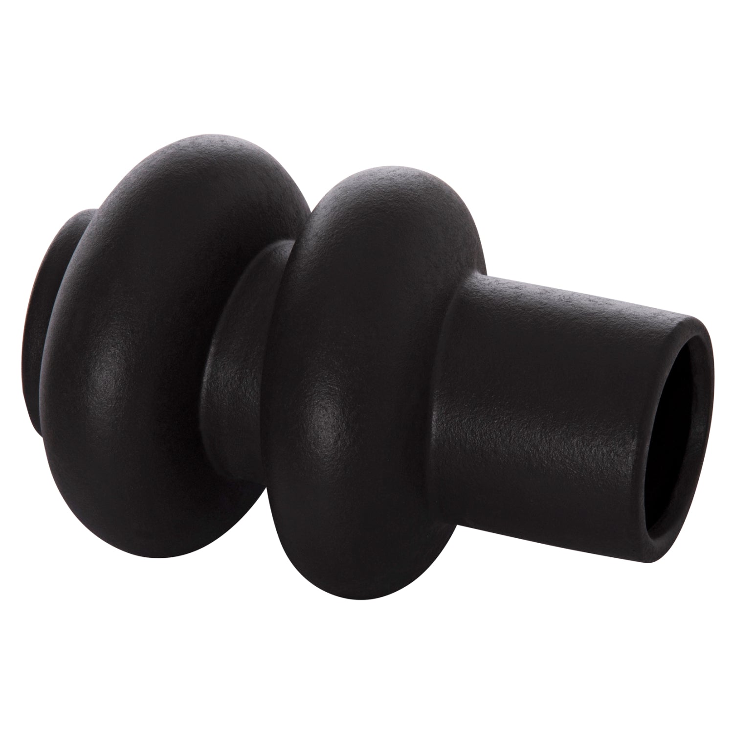 ΕΠΙΤΡΑΠΕΖΙΟ ΚΕΡΑΜΙΚΟ ΔΙΑΚΟΣΜΗΤΙΚΟ ROOK HM4627.02 ΜΑΥΡΟ ΜΑΤ Φ16x25,5Υεκ - Pakobazaar