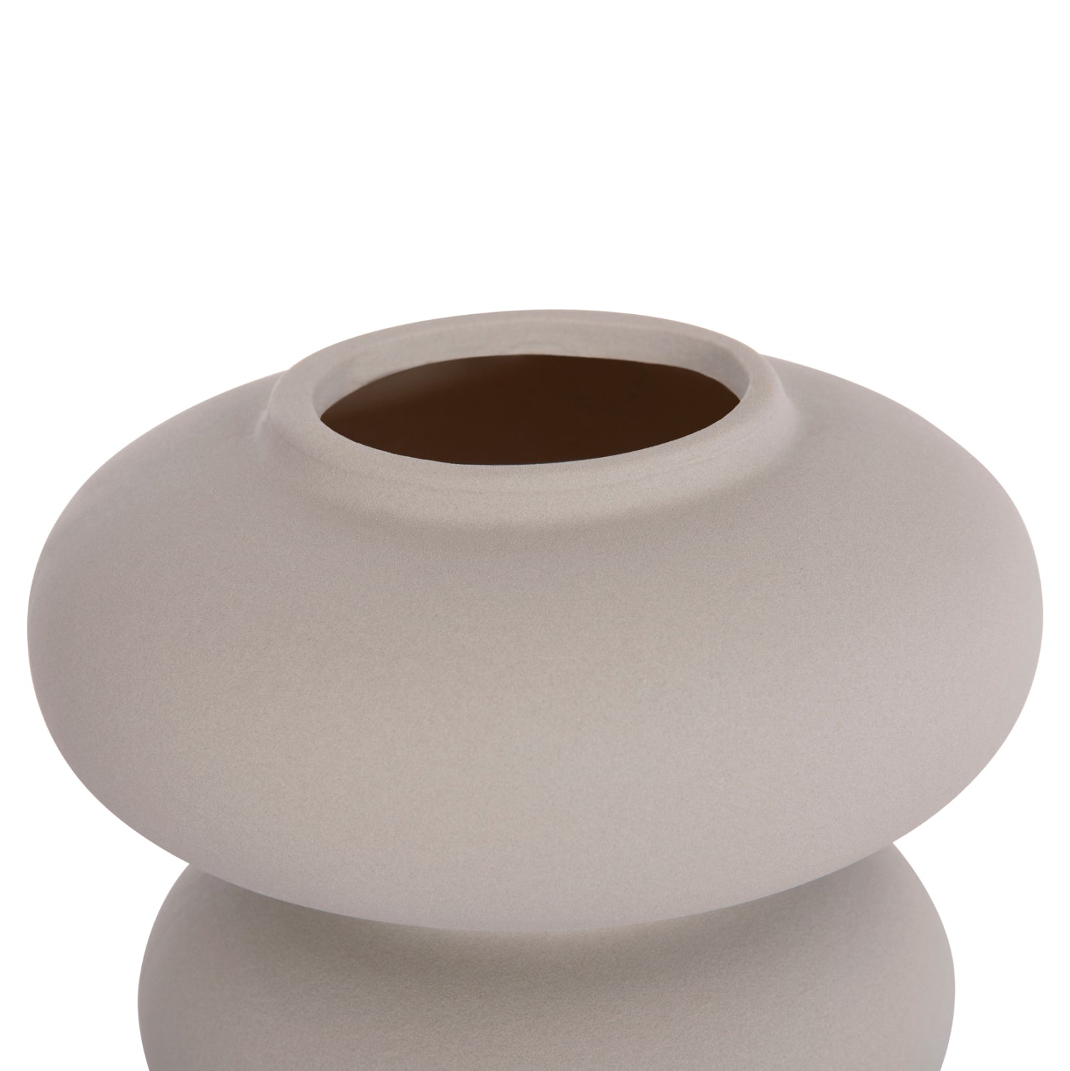 ΕΠΙΤΡΑΠΕΖΙΟ ΚΕΡΑΜΙΚΟ ΔΙΑΚΟΣΜΗΤΙΚΟ ROOK HM4629.03 ΓΚΡΙ ΜΑΤ Φ18x17Υεκ - Pakobazaar