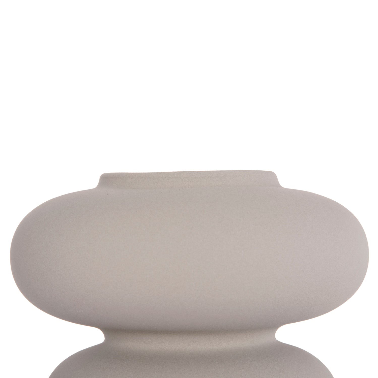 ΕΠΙΤΡΑΠΕΖΙΟ ΚΕΡΑΜΙΚΟ ΔΙΑΚΟΣΜΗΤΙΚΟ ROOK HM4629.03 ΓΚΡΙ ΜΑΤ Φ18x17Υεκ - Pakobazaar