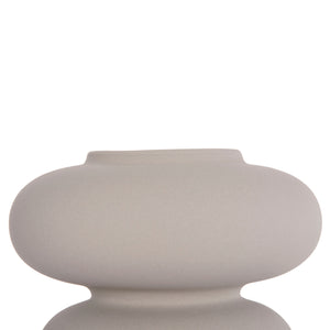 ΕΠΙΤΡΑΠΕΖΙΟ ΚΕΡΑΜΙΚΟ ΔΙΑΚΟΣΜΗΤΙΚΟ ROOK HM4629.03 ΓΚΡΙ ΜΑΤ Φ18x17Υεκ - Pakobazaar