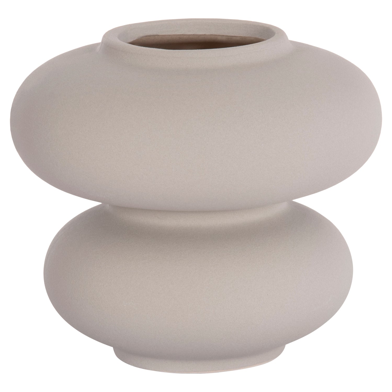 ΕΠΙΤΡΑΠΕΖΙΟ ΚΕΡΑΜΙΚΟ ΔΙΑΚΟΣΜΗΤΙΚΟ ROOK HM4629.03 ΓΚΡΙ ΜΑΤ Φ18x17Υεκ - Pakobazaar