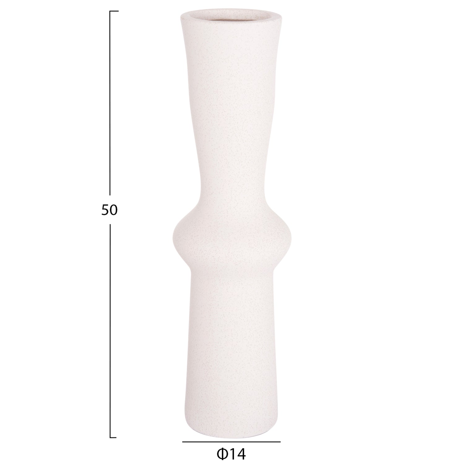 ΕΠΙΤΡΑΠΕΖΙΟ ΚΕΡΑΜΙΚΟ ΔΙΑΚΟΣΜΗΤΙΚΟ SCEPTER HM4637.01 ΚΡΥΣΤΑΛΛΙΚΟ ΥΠΟΛΕΥΚΟ Φ14x50Υεκ - Pakobazaar