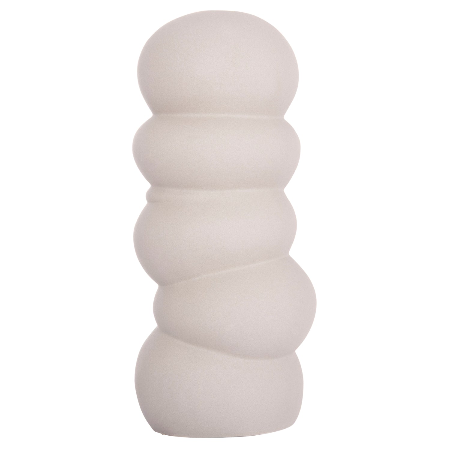 ΕΠΙΤΡΑΠΕΖΙΟ ΚΕΡΑΜΙΚΟ ΔΙΑΚΟΣΜΗΤΙΚΟ ROOK HM4630.03 ΓΚΡΙ ΜΑΤ Φ12x30Υ εκ. - Pakobazaar