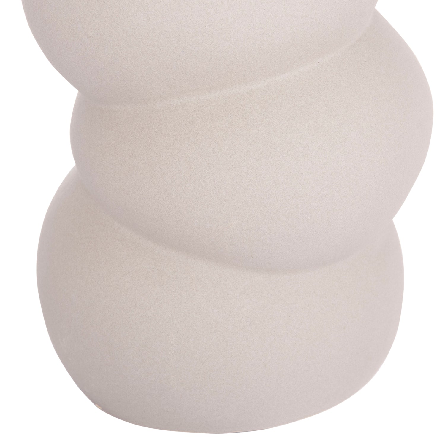 ΕΠΙΤΡΑΠΕΖΙΟ ΚΕΡΑΜΙΚΟ ΔΙΑΚΟΣΜΗΤΙΚΟ ROOK HM4630.03 ΓΚΡΙ ΜΑΤ Φ12x30Υ εκ. - Pakobazaar