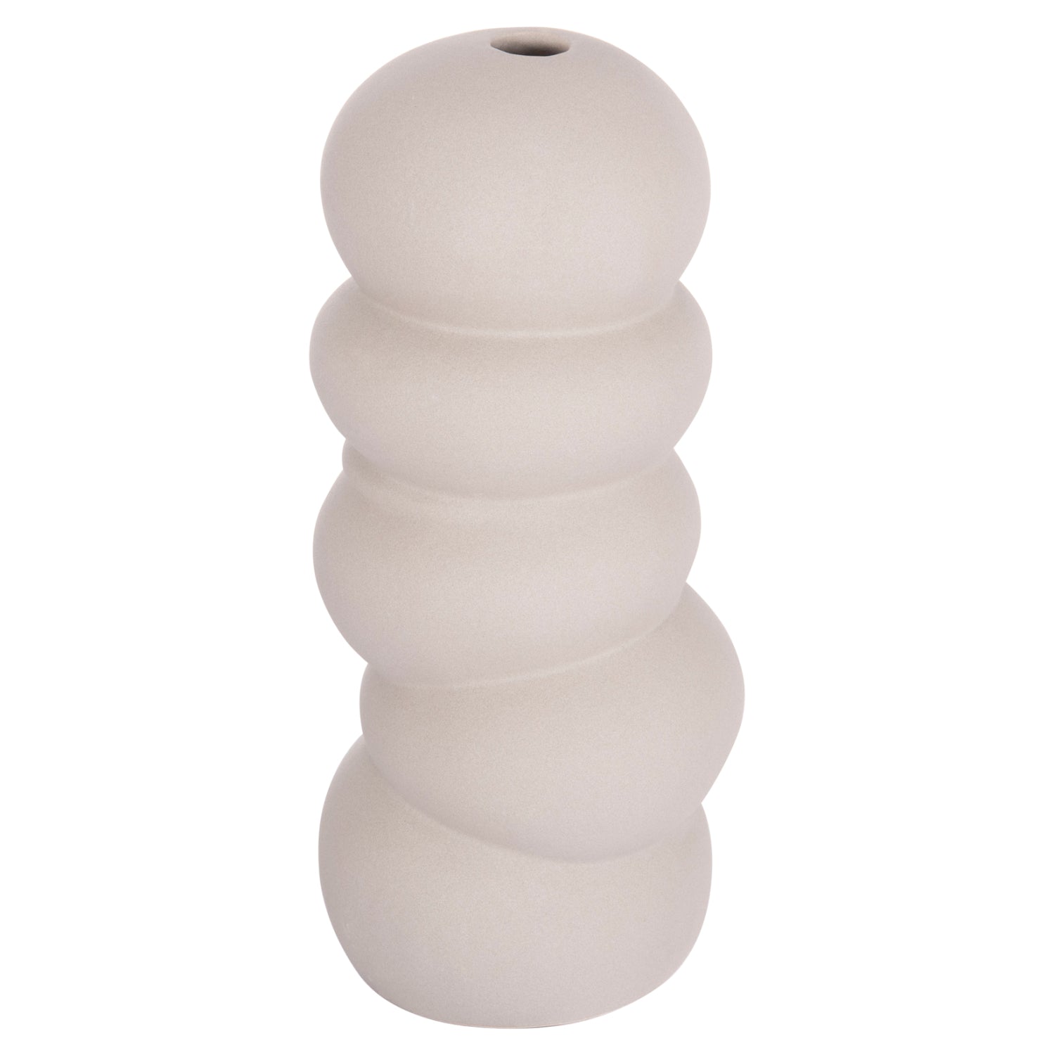 ΕΠΙΤΡΑΠΕΖΙΟ ΚΕΡΑΜΙΚΟ ΔΙΑΚΟΣΜΗΤΙΚΟ ROOK HM4630.03 ΓΚΡΙ ΜΑΤ Φ12x30Υ εκ. - Pakobazaar