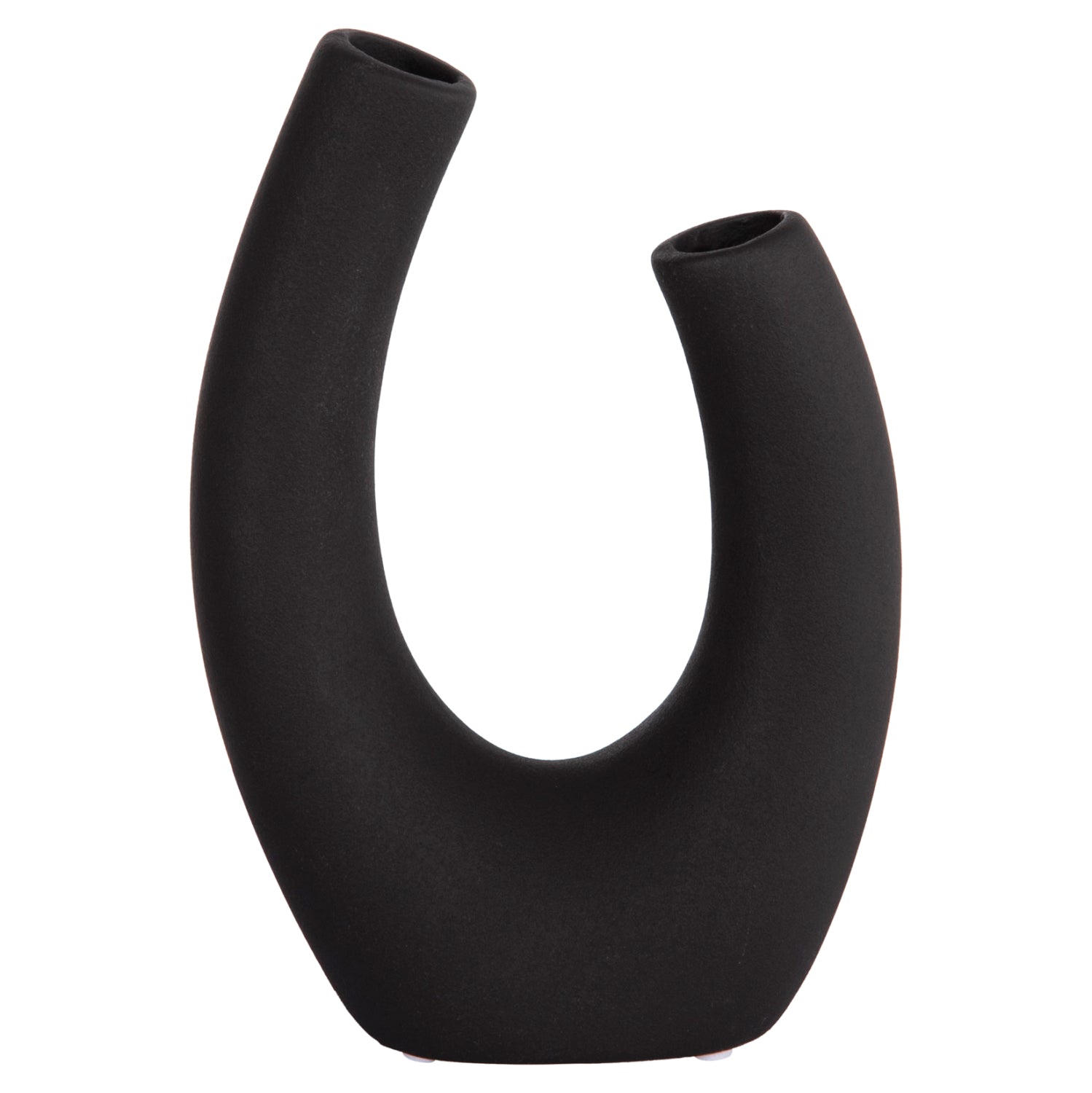 ΕΠΙΤΡΑΠΕΖΙΟ ΚΕΡΑΜΙΚΟ ΔΙΑΚΟΣΜΗΤΙΚΟ ELLIPTO HM4643.02 ΜΑΥΡΟ ΜΑΤ 15x7x21,5Υεκ - Pakobazaar