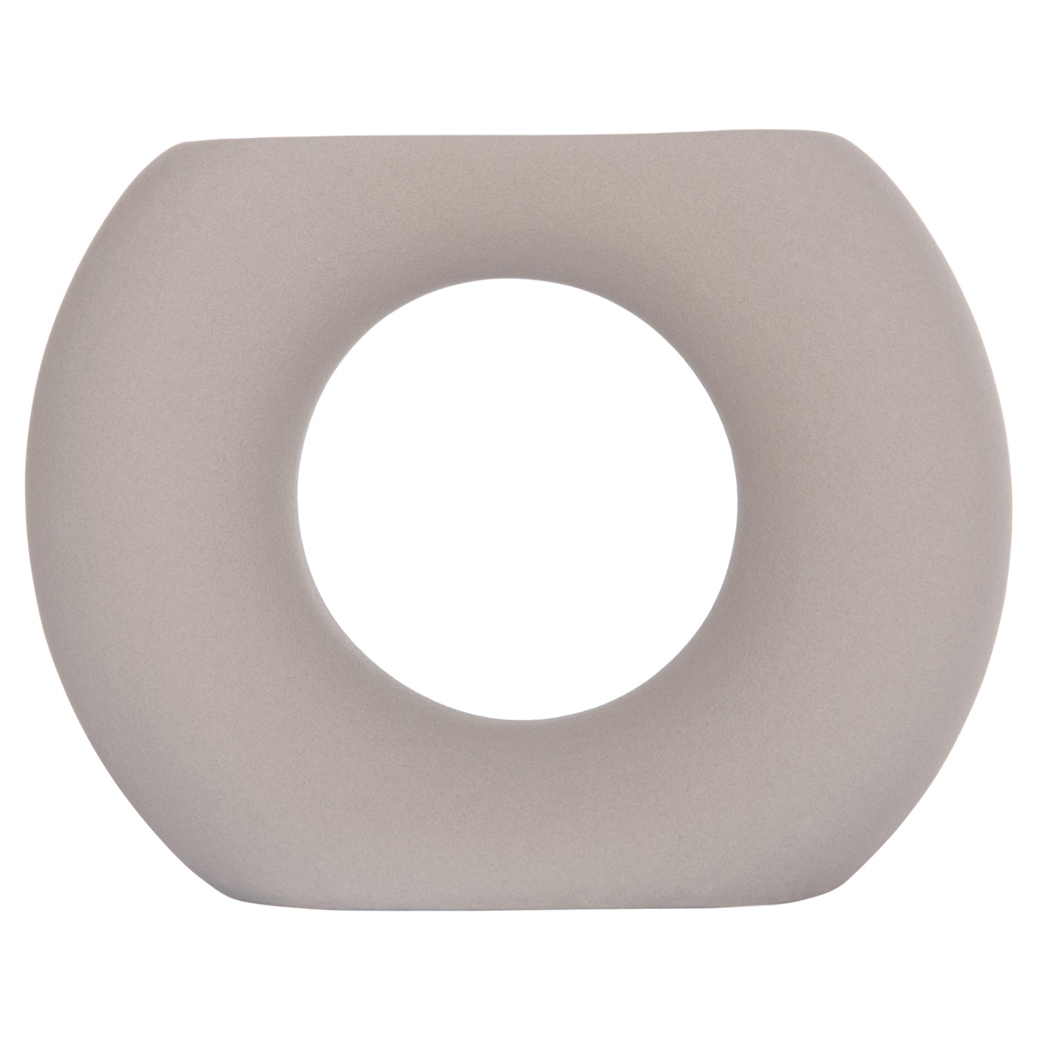 ΕΠΙΤΡΑΠΕΖΙΟ ΚΕΡΑΜΙΚΟ ΔΙΑΚΟΣΜΗΤΙΚΟ ELLIPTO HM4646.03 ΓΚΡΙ ΜΑΤ 18x6,5x14Υεκ - Pakobazaar